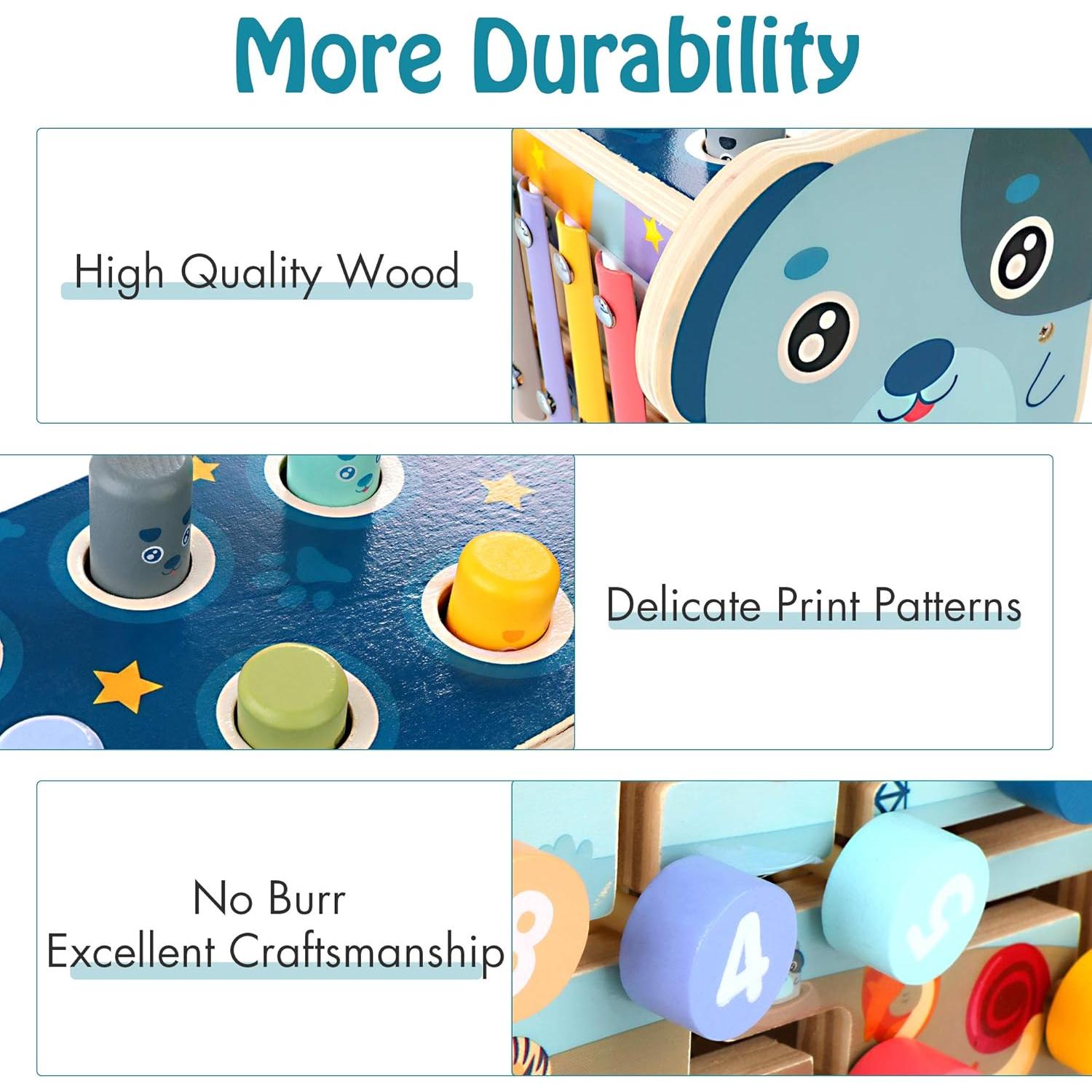 Juguete de Golpear Montessori KIDWILL 3 en 1 para Niños