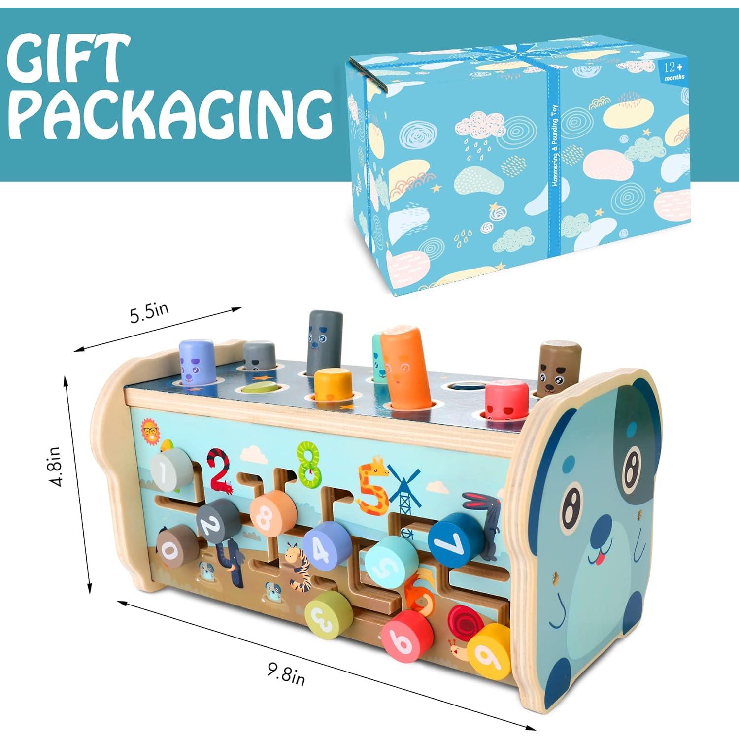 Juguete de Golpear Montessori KIDWILL 3 en 1 para Niños