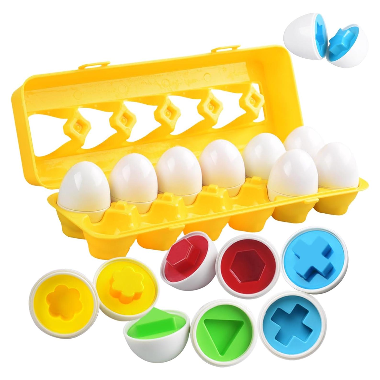 Juguetes de Huevos CPSYUB 12 PCS Montessori para Niños