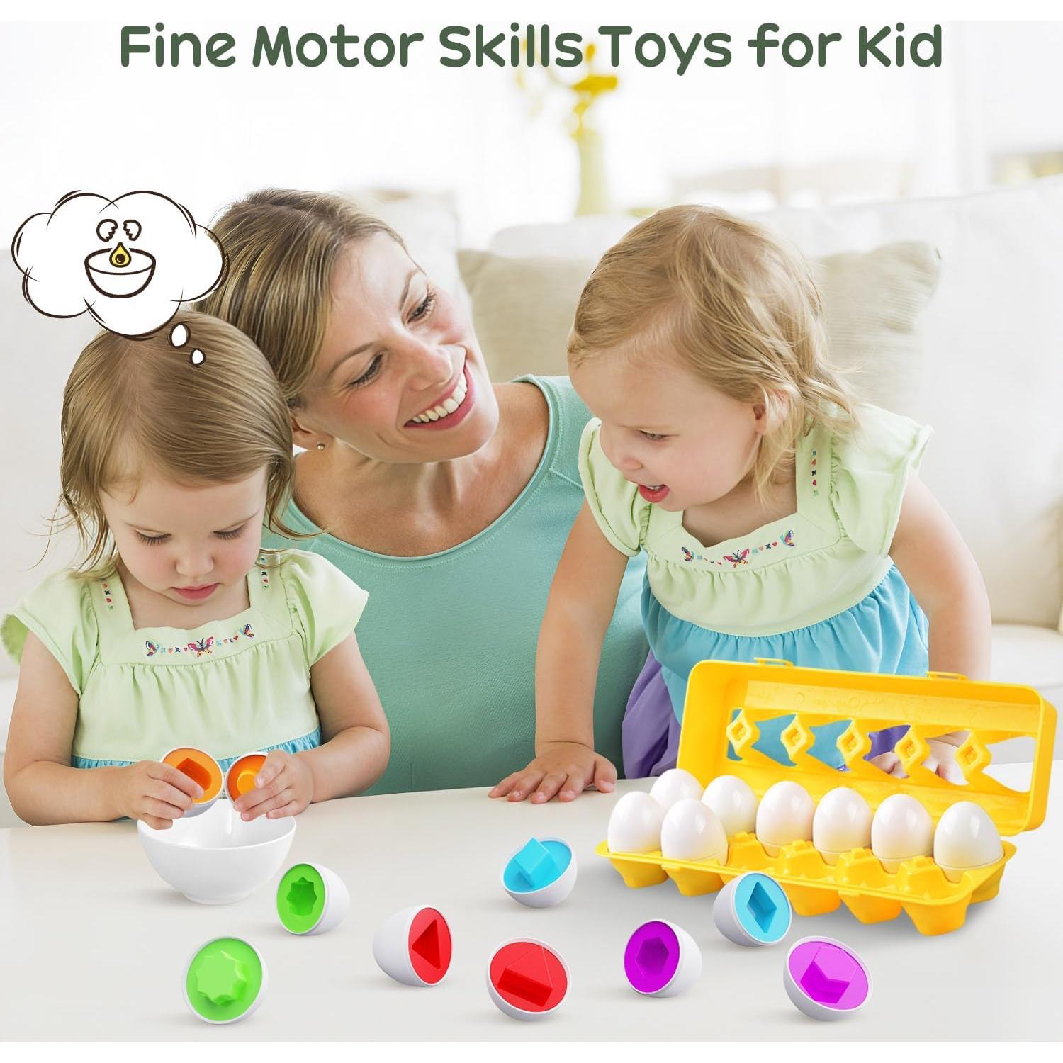 Juguetes de Huevos CPSYUB 12 PCS Montessori para Niños
