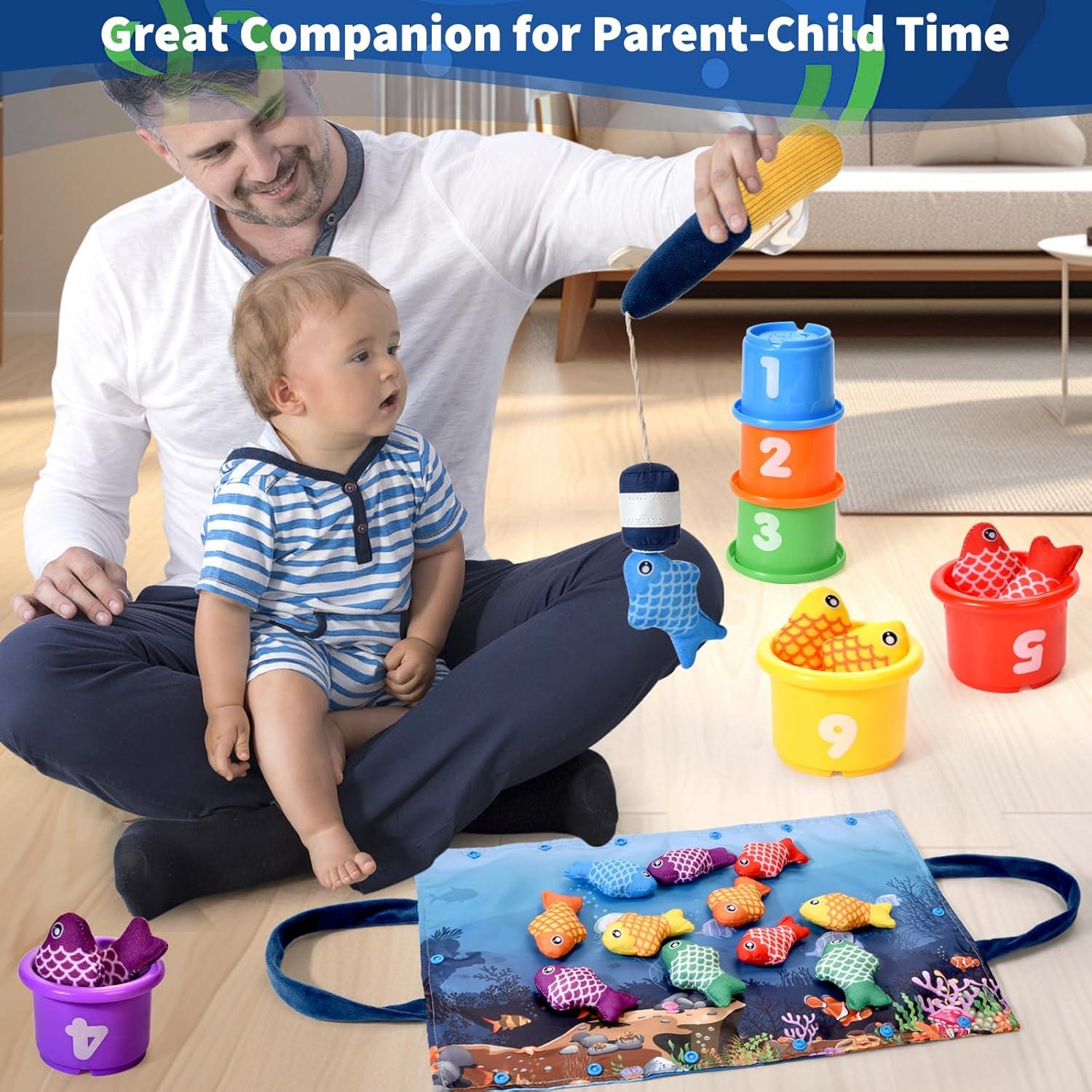 Set de Juguetes Montessori de Pesca Alsatic Toys 20 Piezas