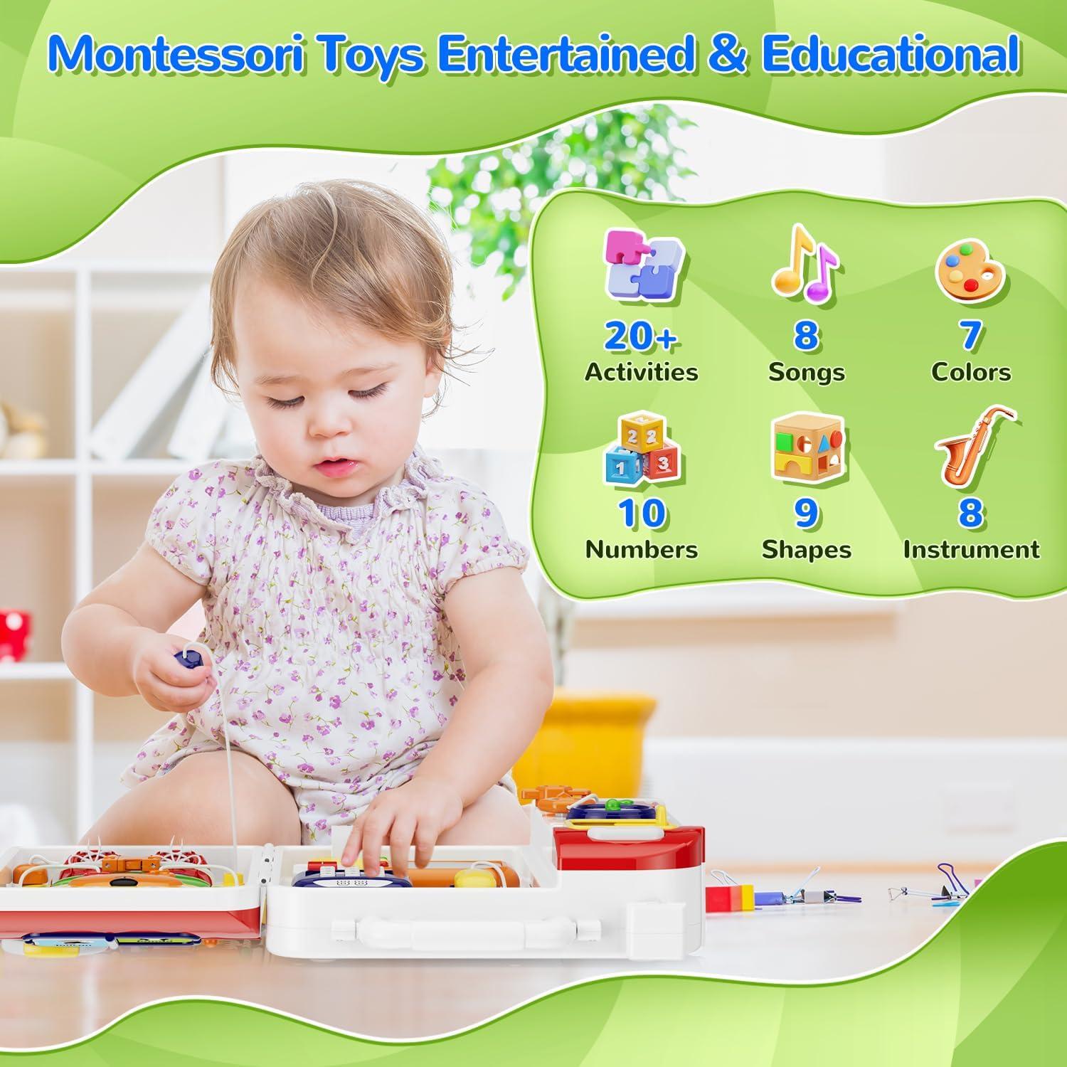 Tablero Ocupado Musical Montessori Shantou 22.95x6cm 1-3 Años