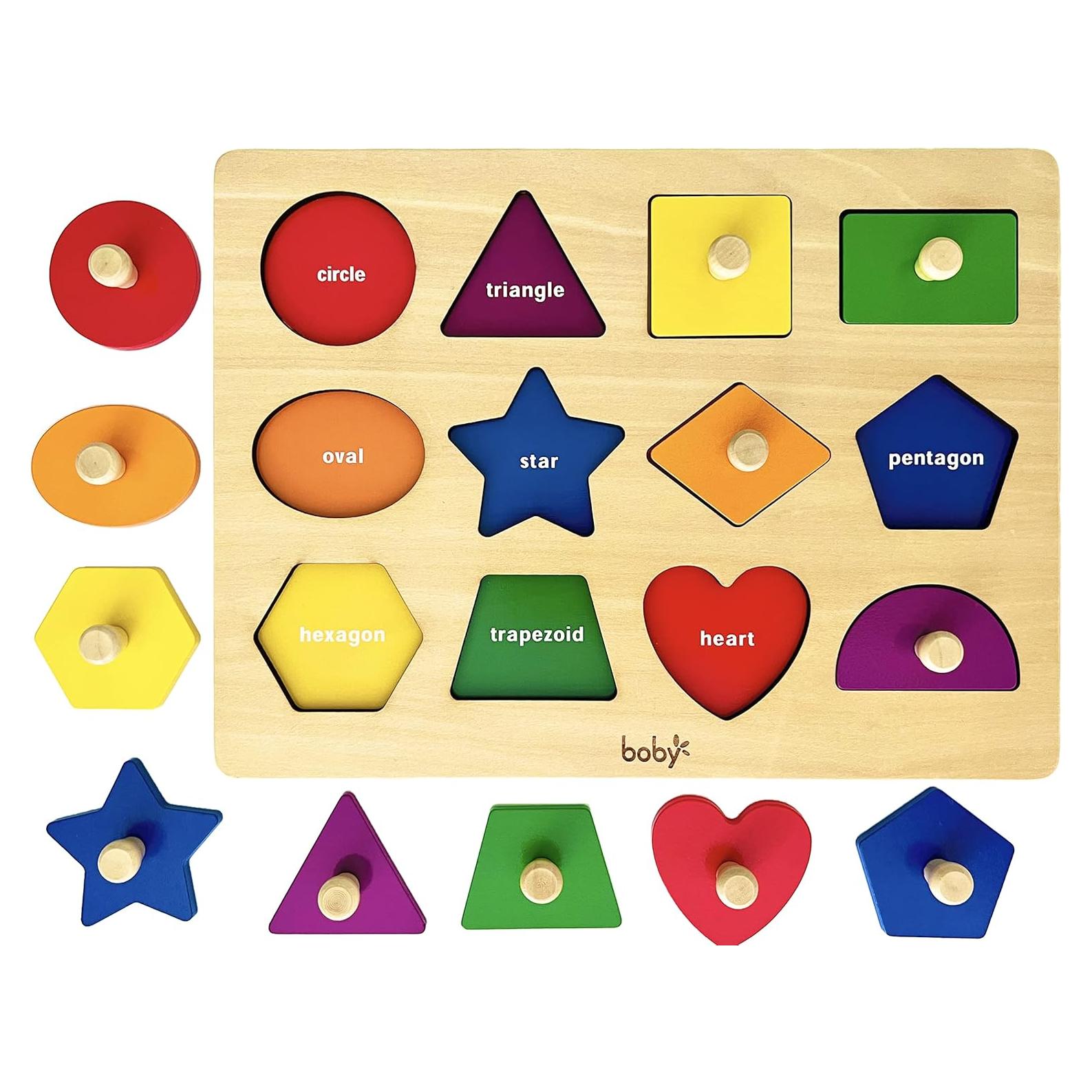 Rompecabezas de Formas Montessori Dailyfunn para Bebés 12-36 Meses