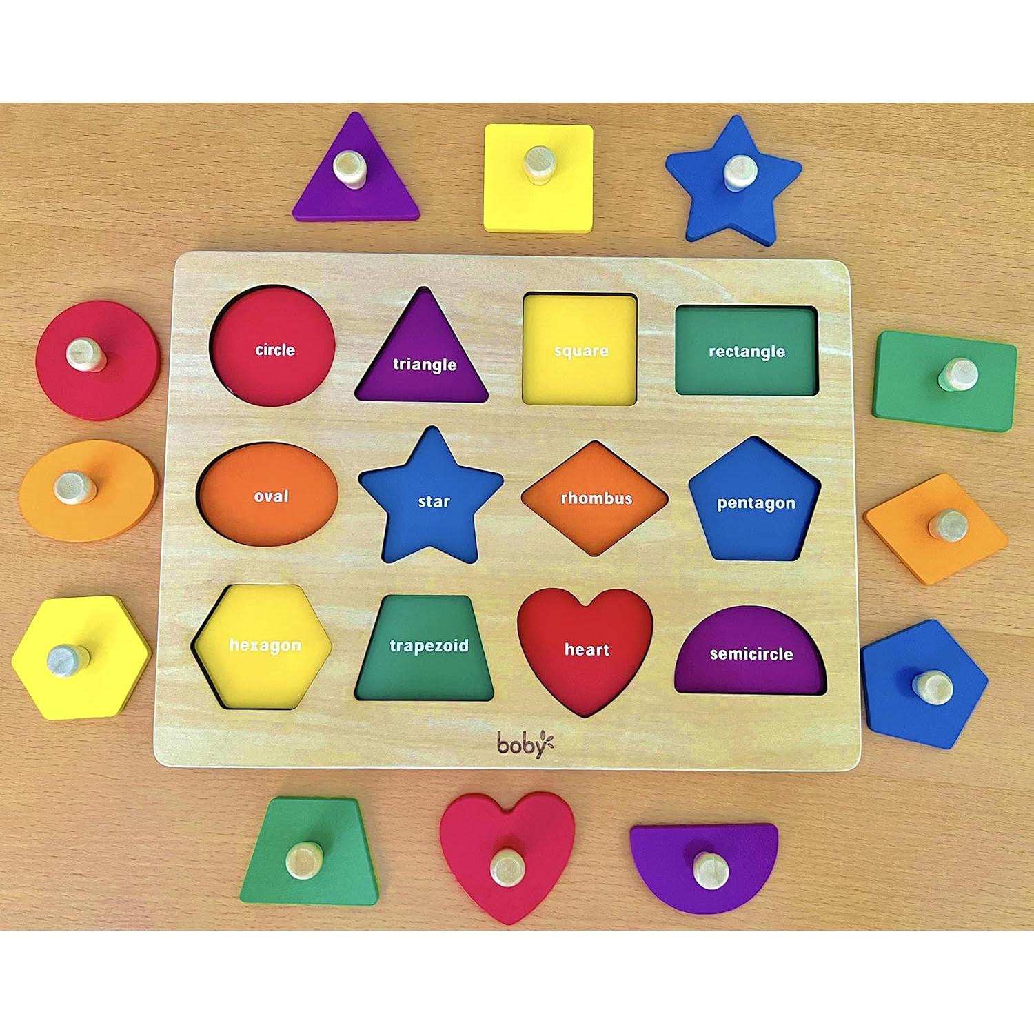 Rompecabezas de Formas Montessori Dailyfunn para Bebés 12-36 Meses