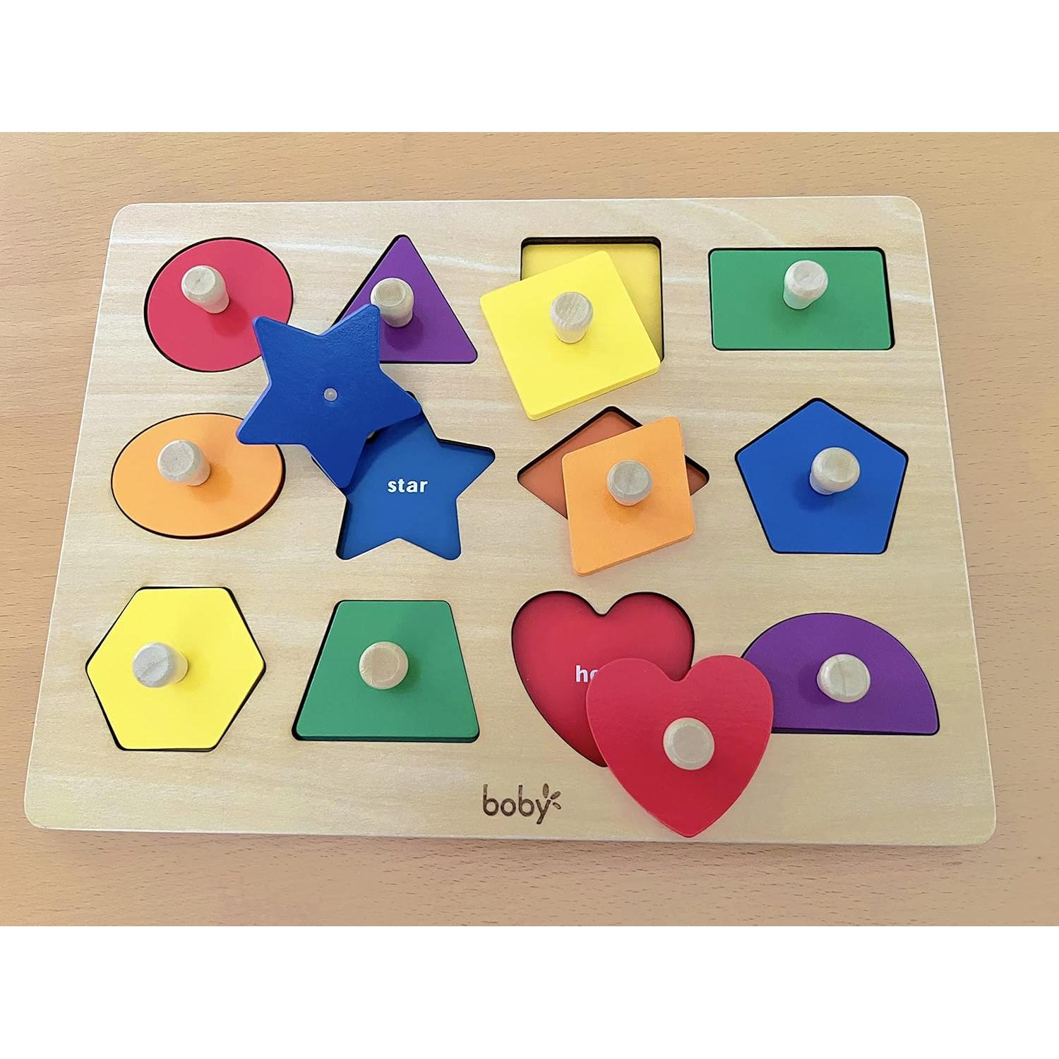 Rompecabezas de Formas Montessori Dailyfunn para Bebés 12-36 Meses
