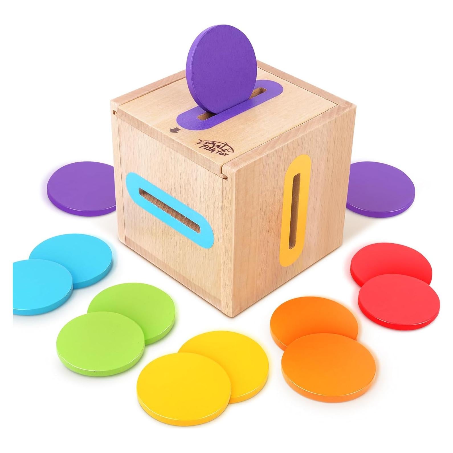 Juguete Montessori de Clasificación de Colores de Madera 9.4cm