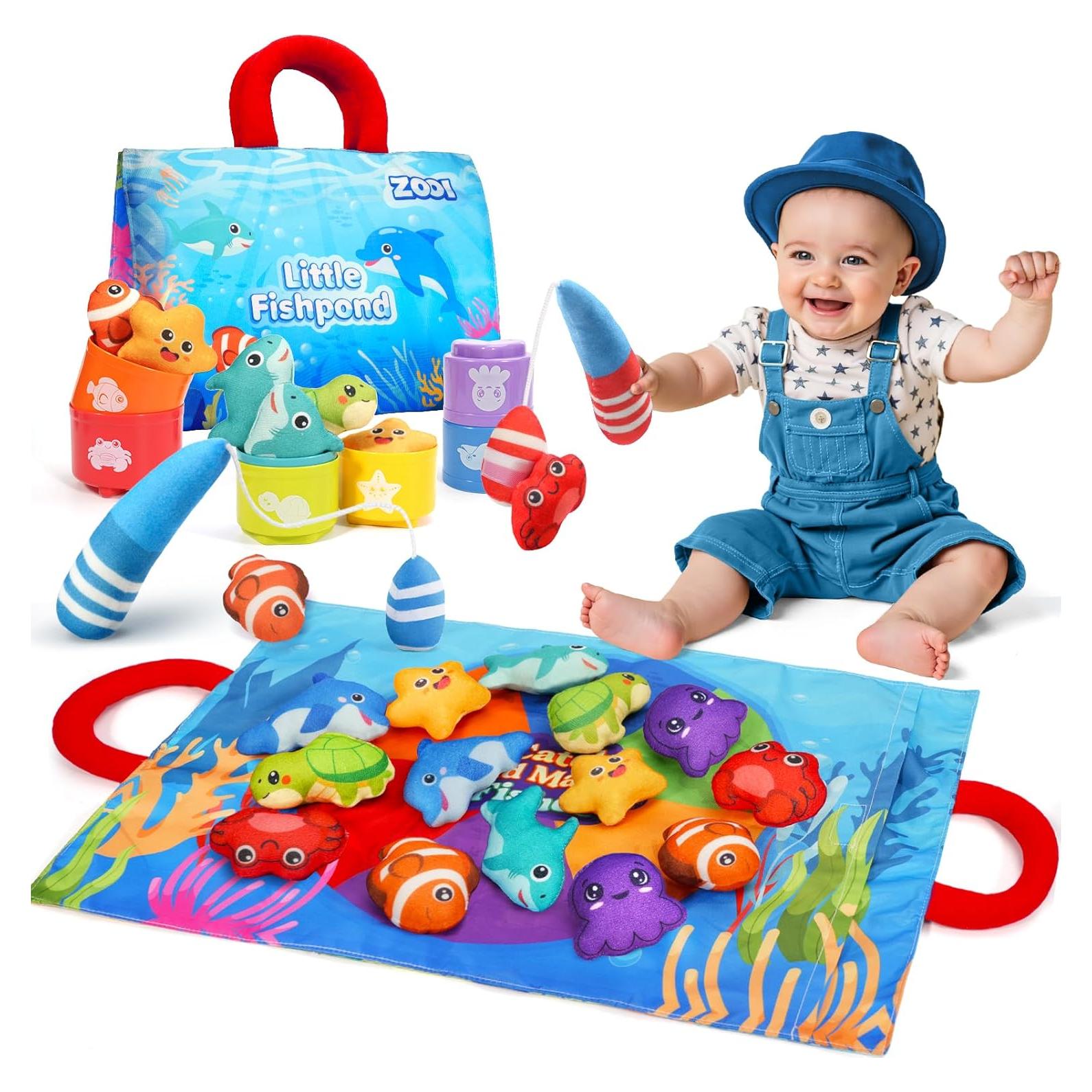 Juego de Pesca Montessori ZOOI 24 Piezas para Niños 1-3 Años