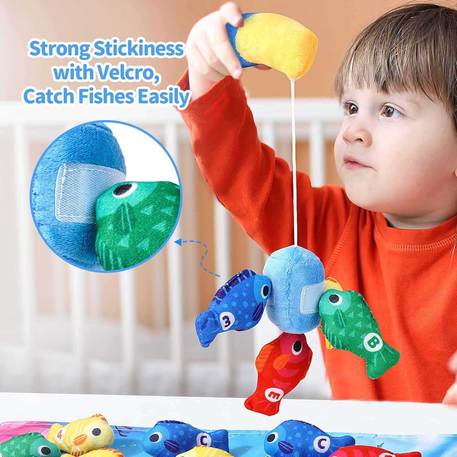 Juego de Pesca Montessori Grasili para Niños 1 Año - 15 Peces