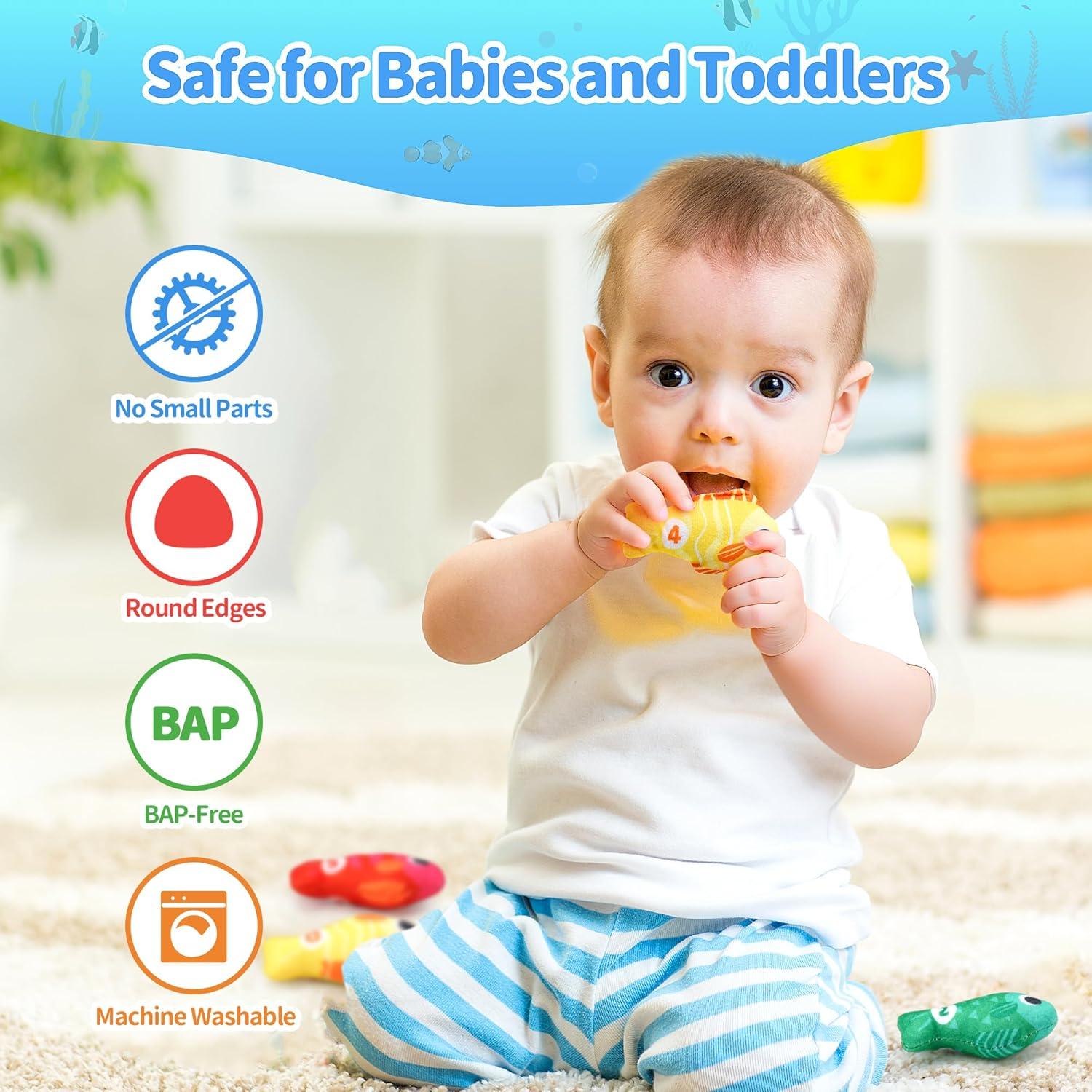 Juego de Pesca Montessori Grasili para Niños 1 Año - 15 Peces