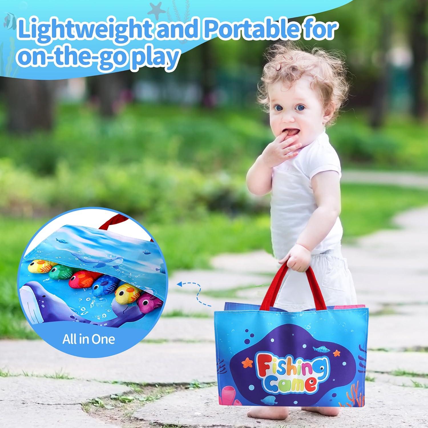 Juego de Pesca Montessori Grasili para Niños 1 Año - 15 Peces