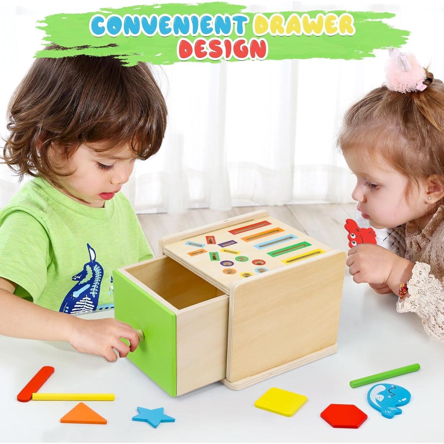 Juguete Educativo de Madera Montessori XPIY 5 en 1 para Niños