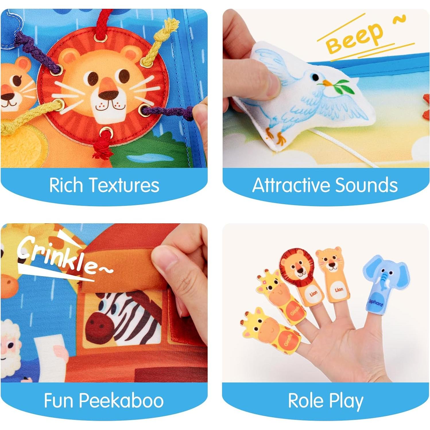 Libro Ocupado Arca de Noé hahaland para Niños 1-3 Años