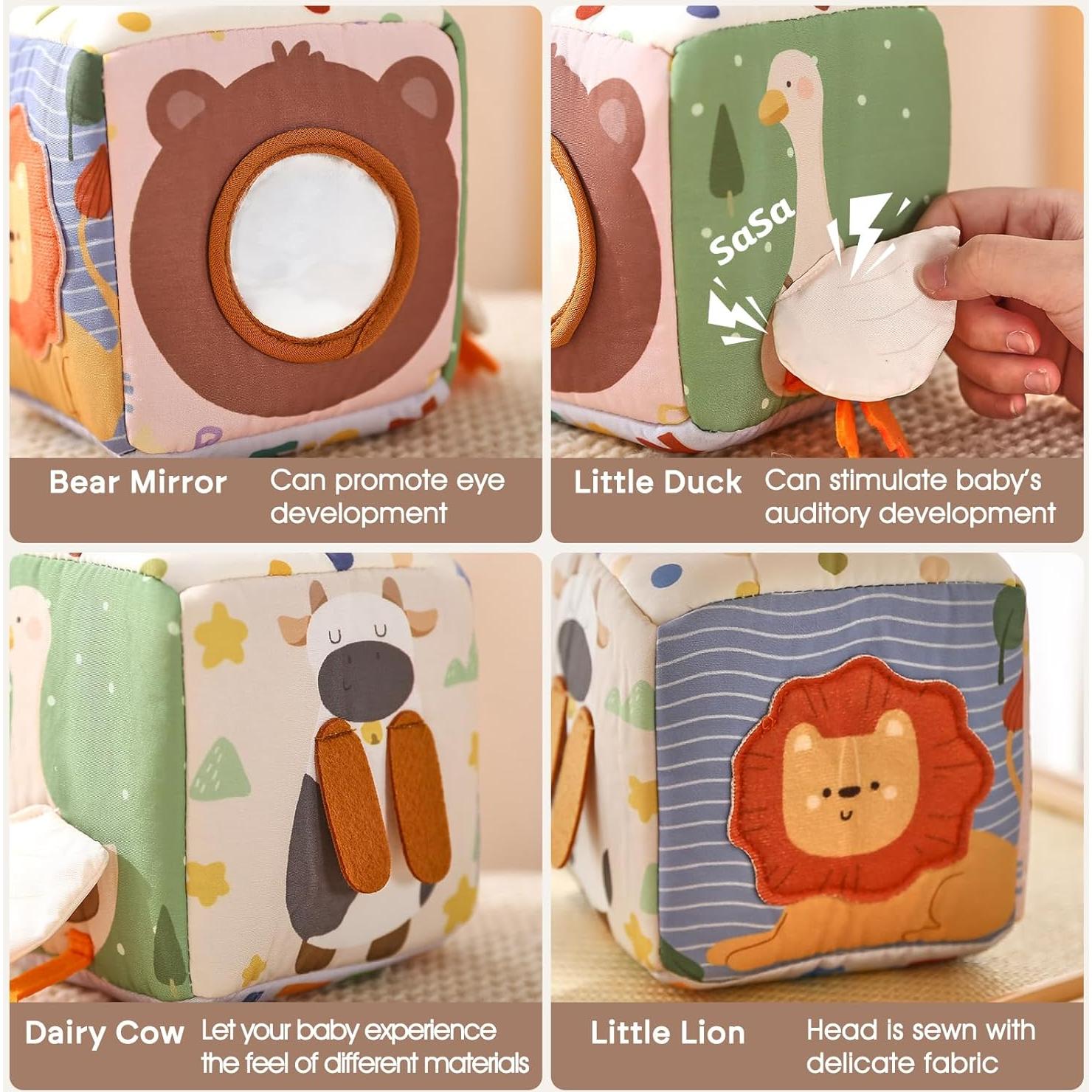 Juguete de Caja de Tejidos Youuys para Bebés 6-12 Meses