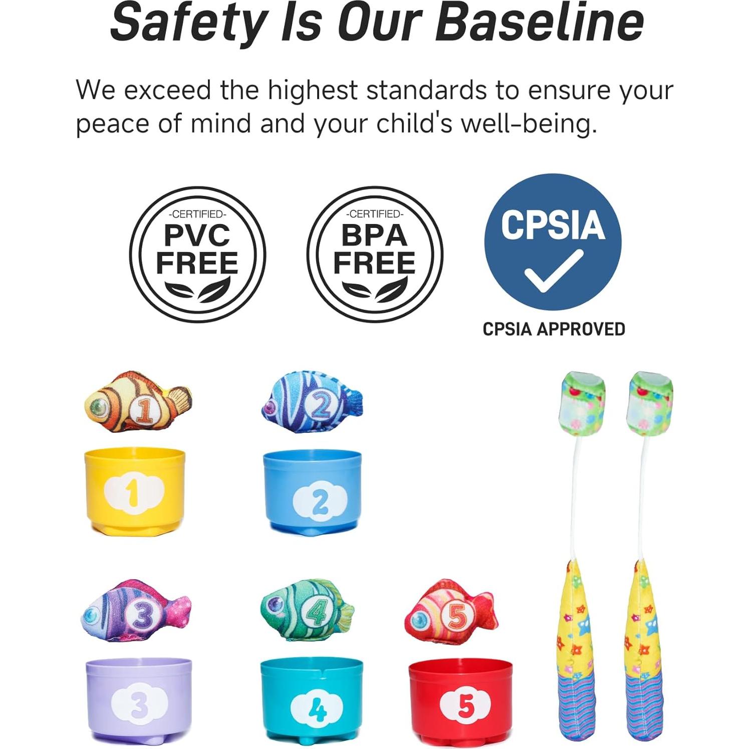 Juguete Montessori Infinno Count Learning - 15 peces y 5 tazas