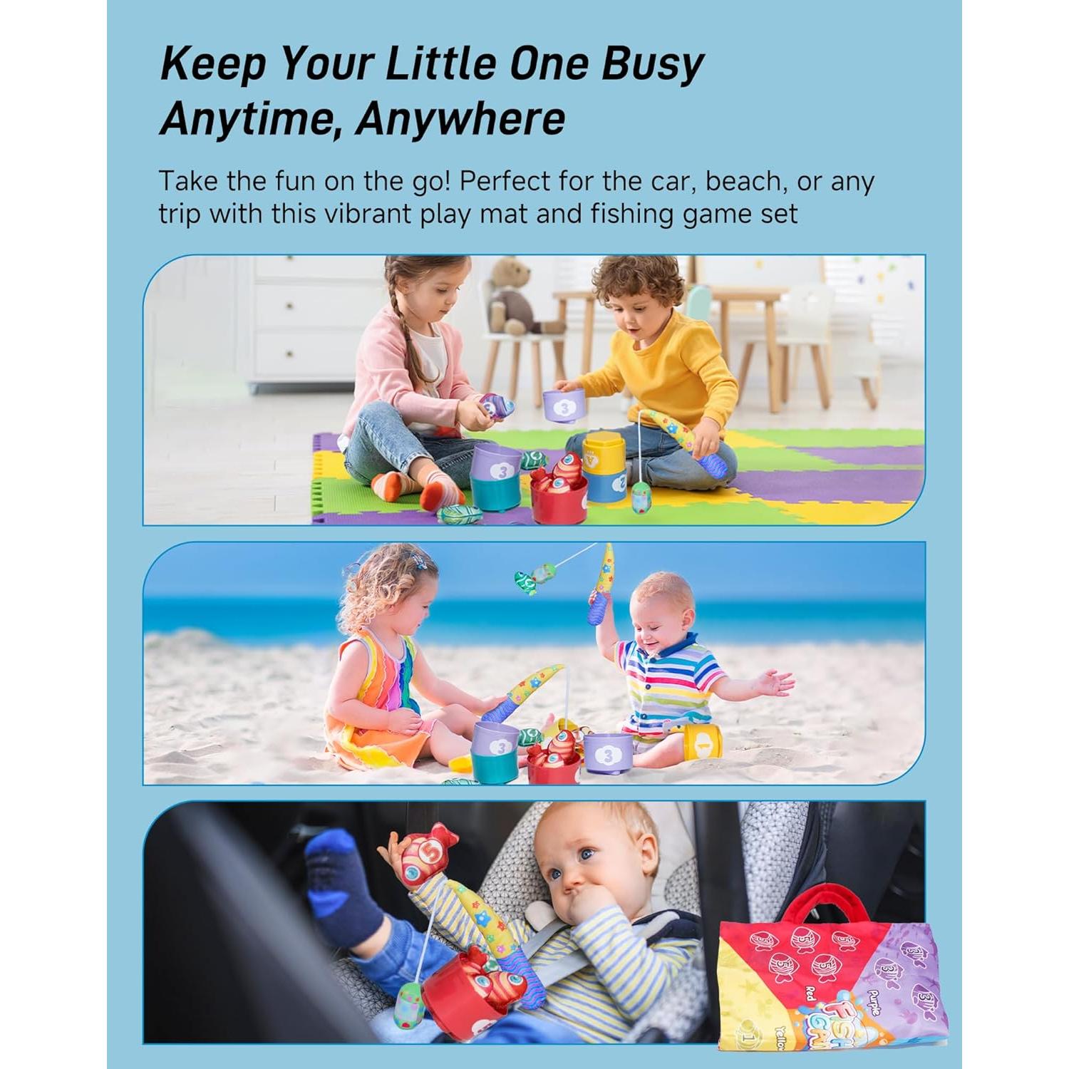 Juguete Montessori Infinno Count Learning - 15 peces y 5 tazas