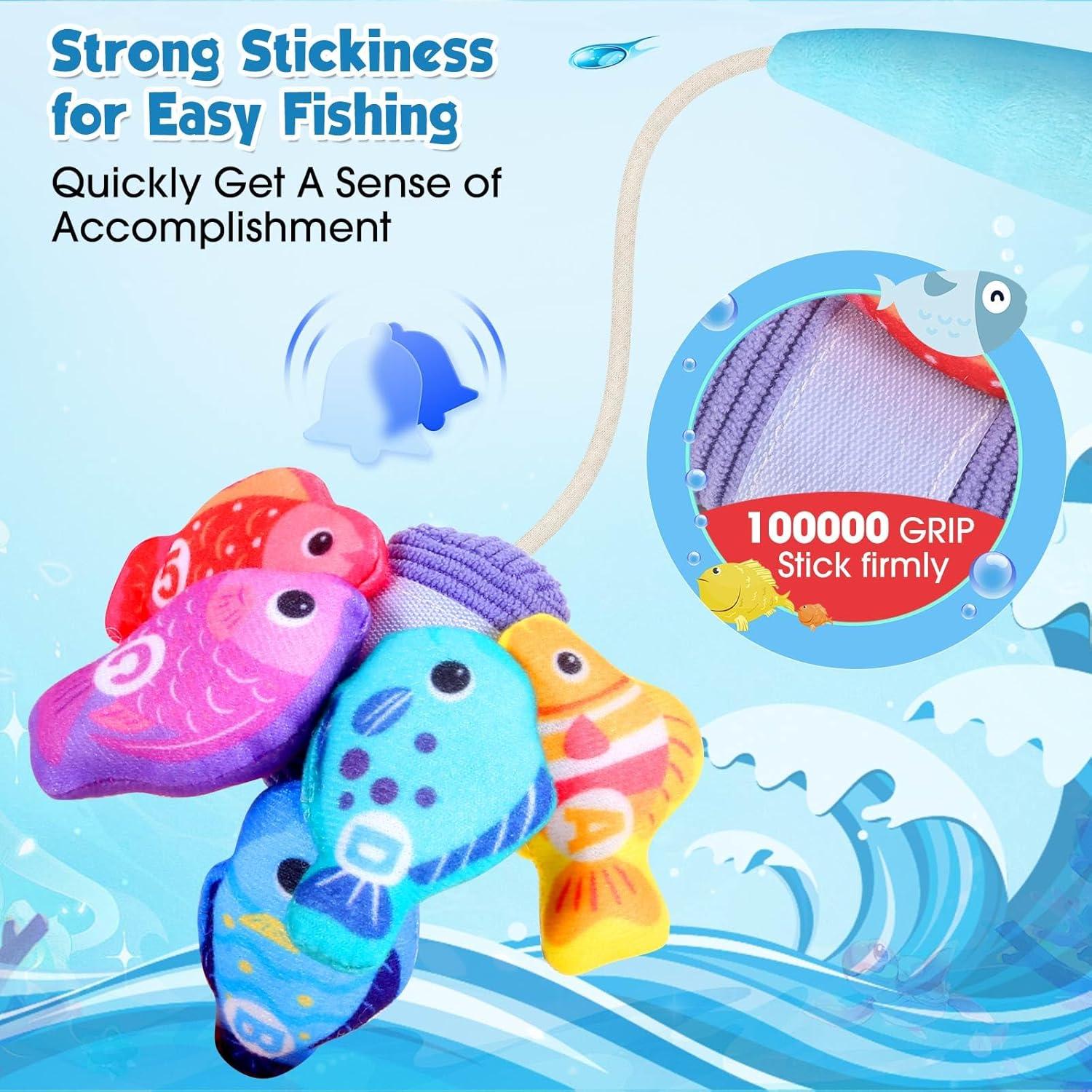 Juego de Pesca Montessori FREYBLI 22 Piezas para Niños 1-3 Años