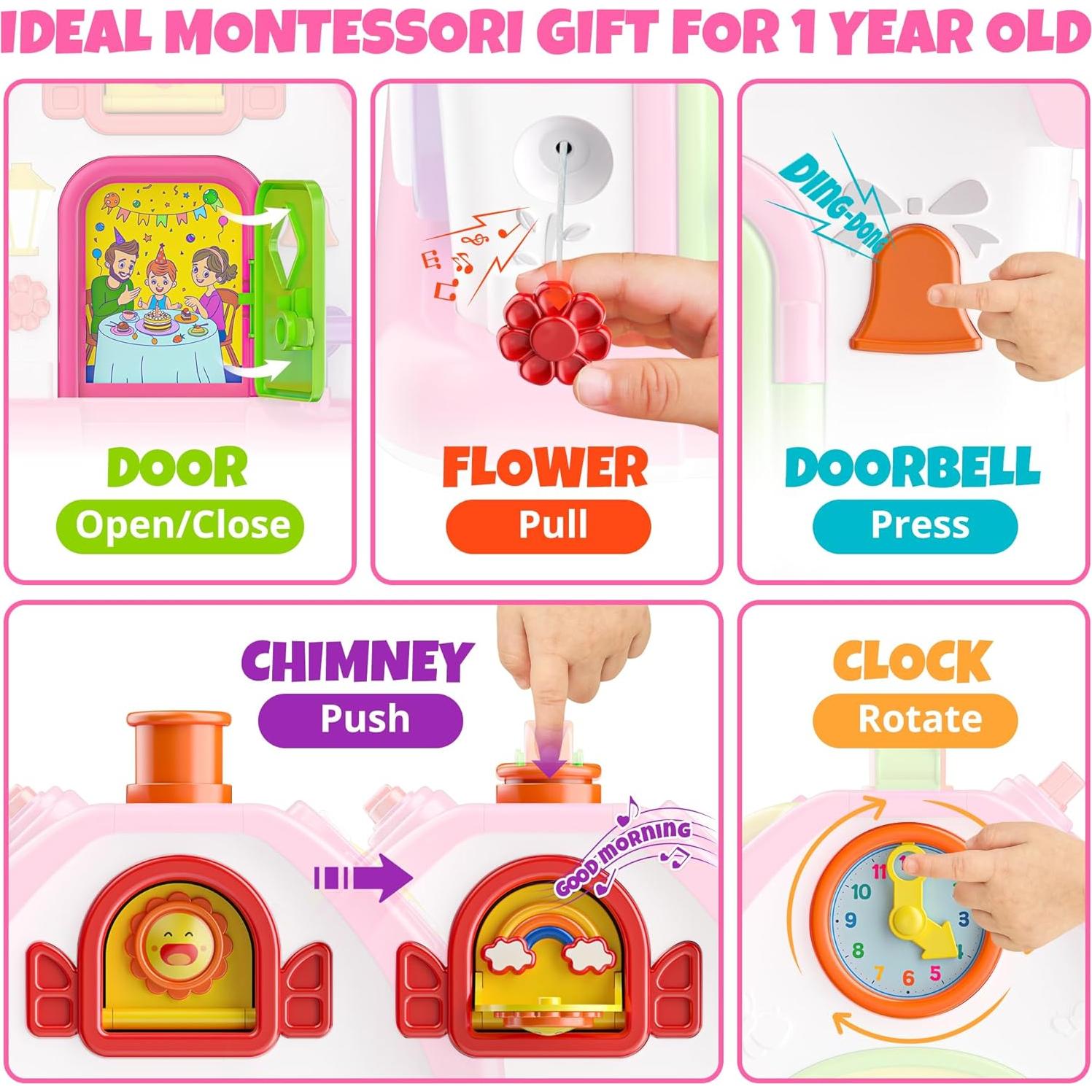 Juguetes Montessori Interactivos Cymy para Niñas 1-2 Años