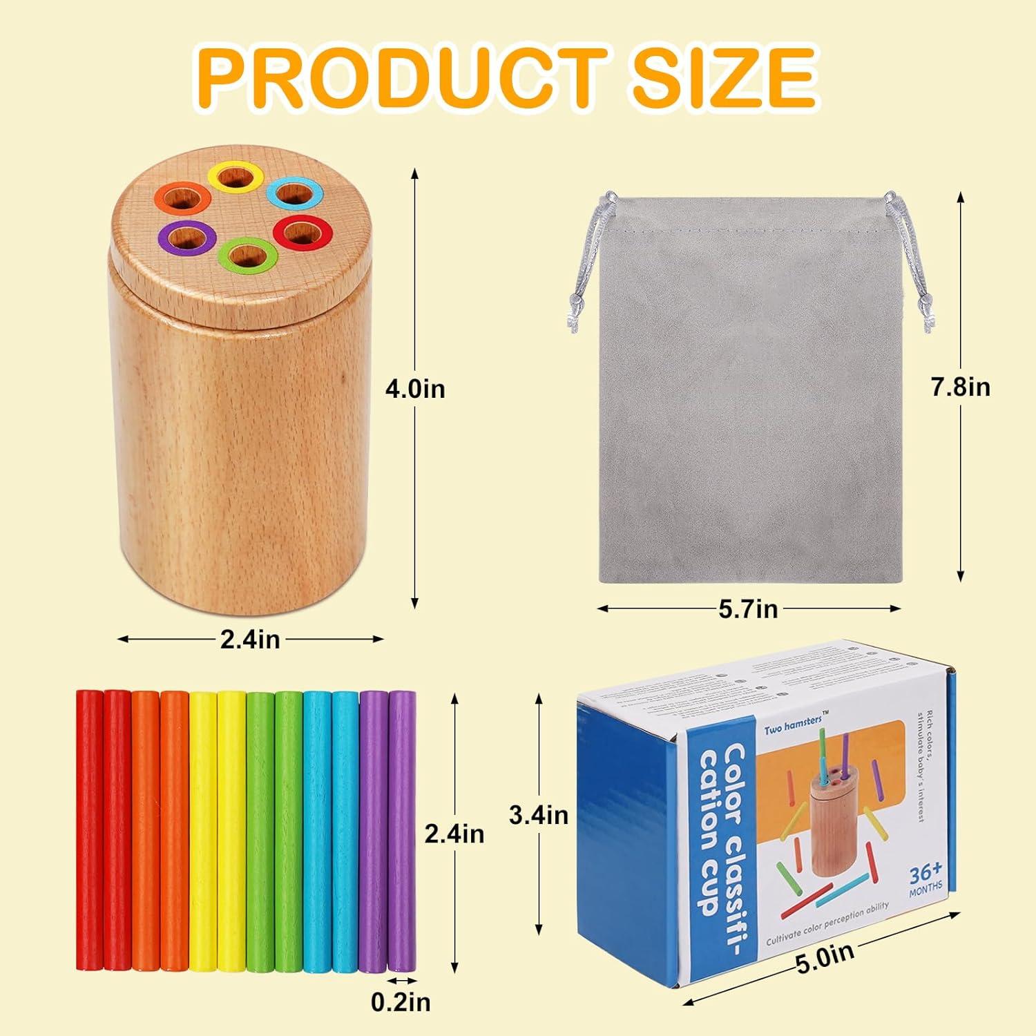 Juguete Montessori de Clasificación de Colores Soarly - Madera