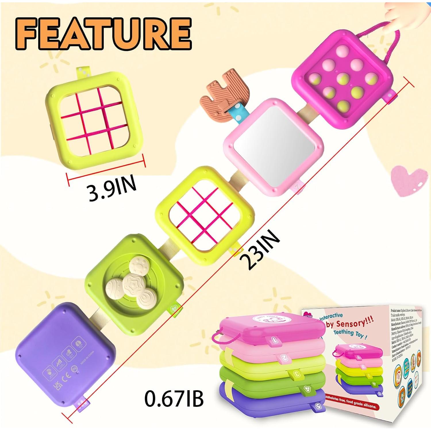 Tablero Ocupado Montessori Weirtoya para Niños 1-3 Años