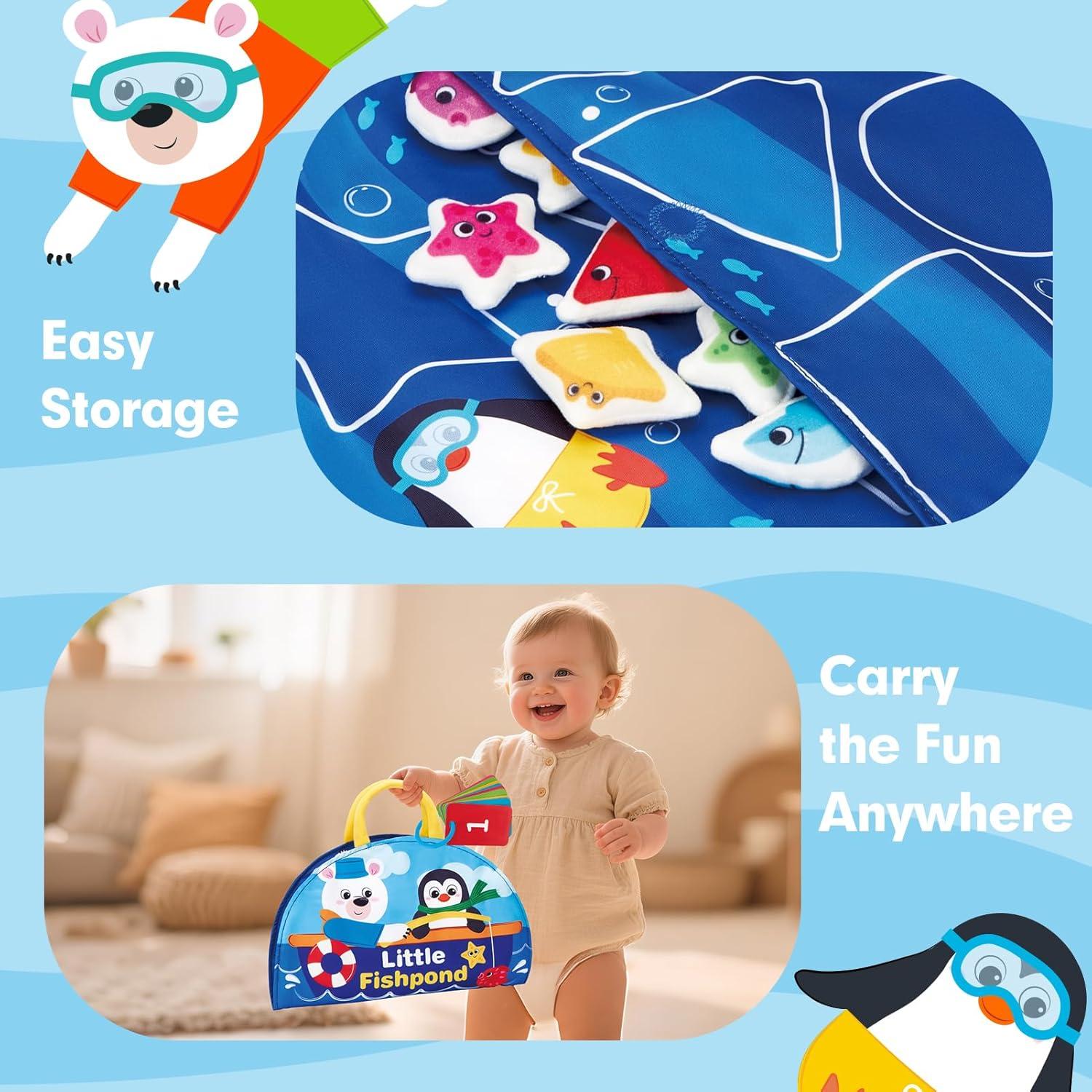 Juguetes Montessori Hahaland Juego de Pesca 1-3 Años