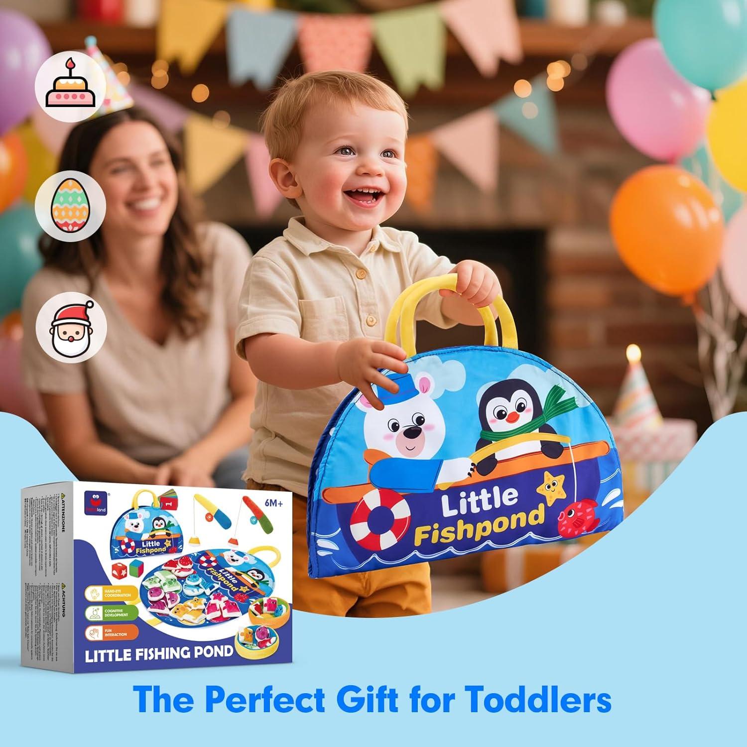 Juguetes Montessori Hahaland Juego de Pesca 1-3 Años