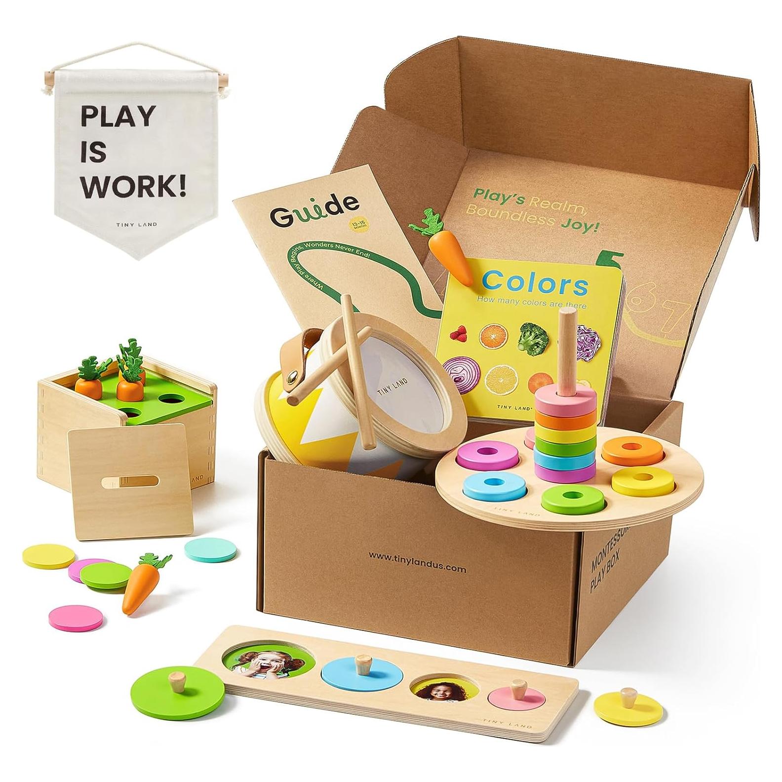 Juego Montessori Tiny Land 7 en 1 para Bebé 13-15 Meses