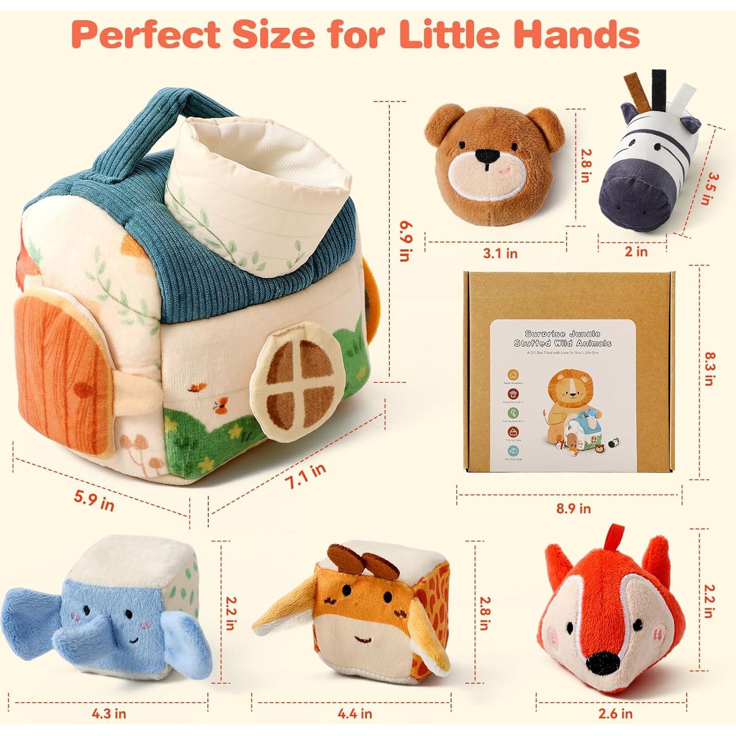 Conjunto de Animales de Peluche Youuys para Bebés 6-12 Meses