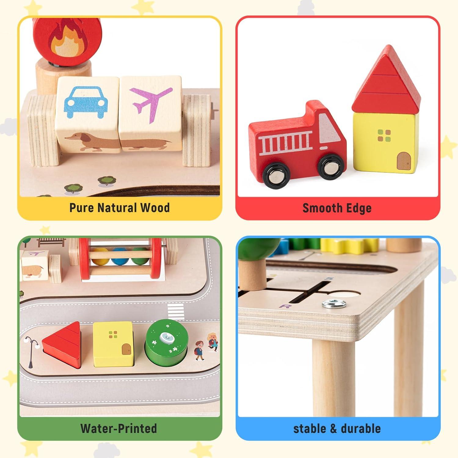 Mesa de Actividades Montessori KDSFT 8 en 1 para Bebés