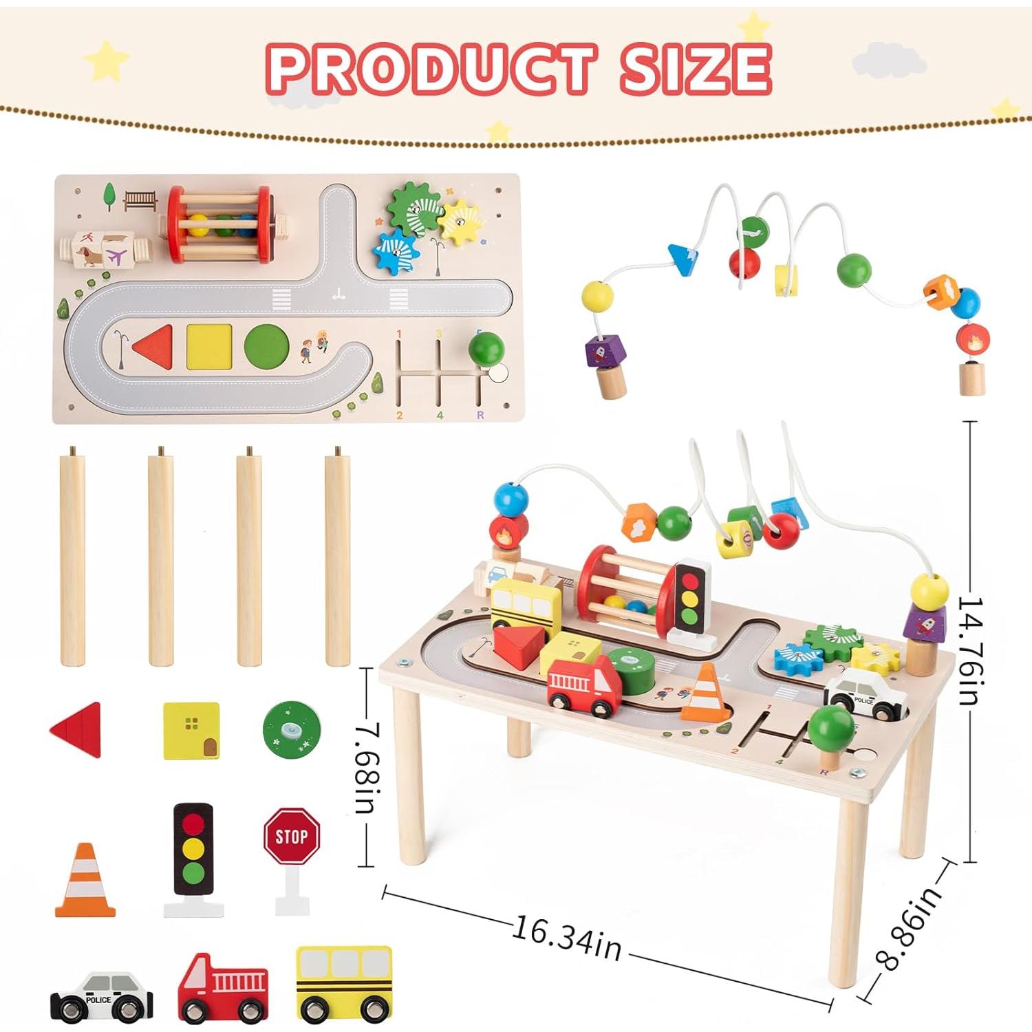 Mesa de Actividades Montessori KDSFT 8 en 1 para Bebés