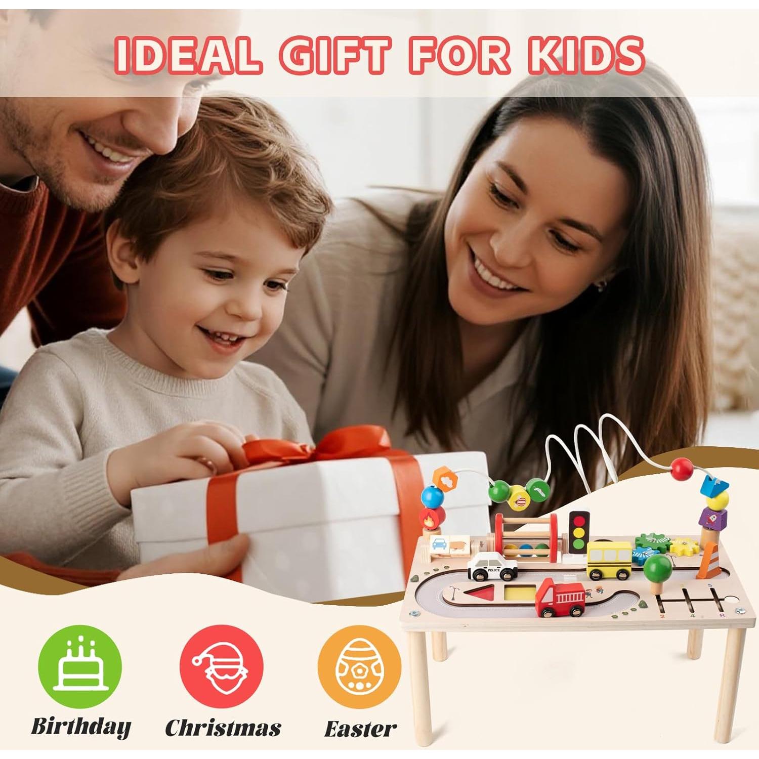 Mesa de Actividades Montessori KDSFT 8 en 1 para Bebés