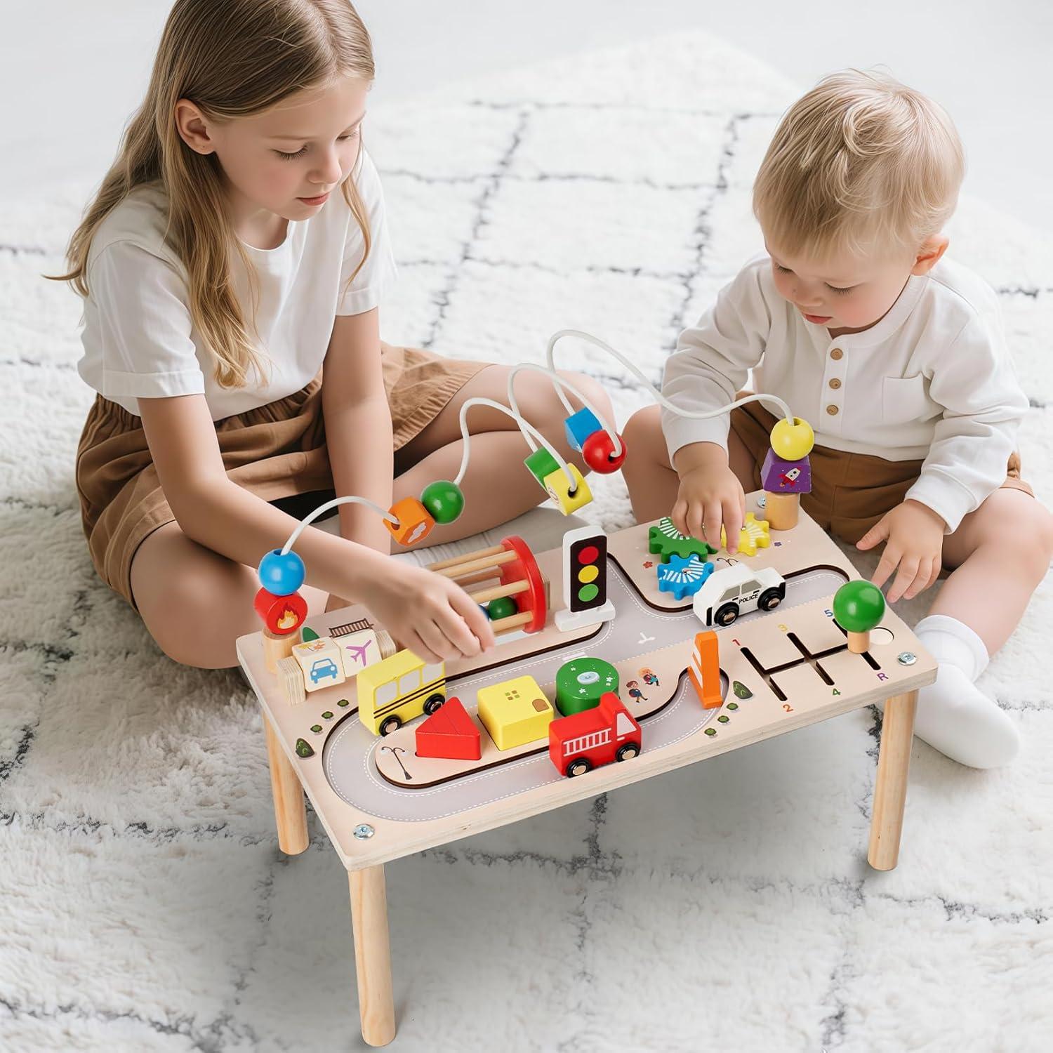 Mesa de Actividades Montessori KDSFT 8 en 1 para Bebés