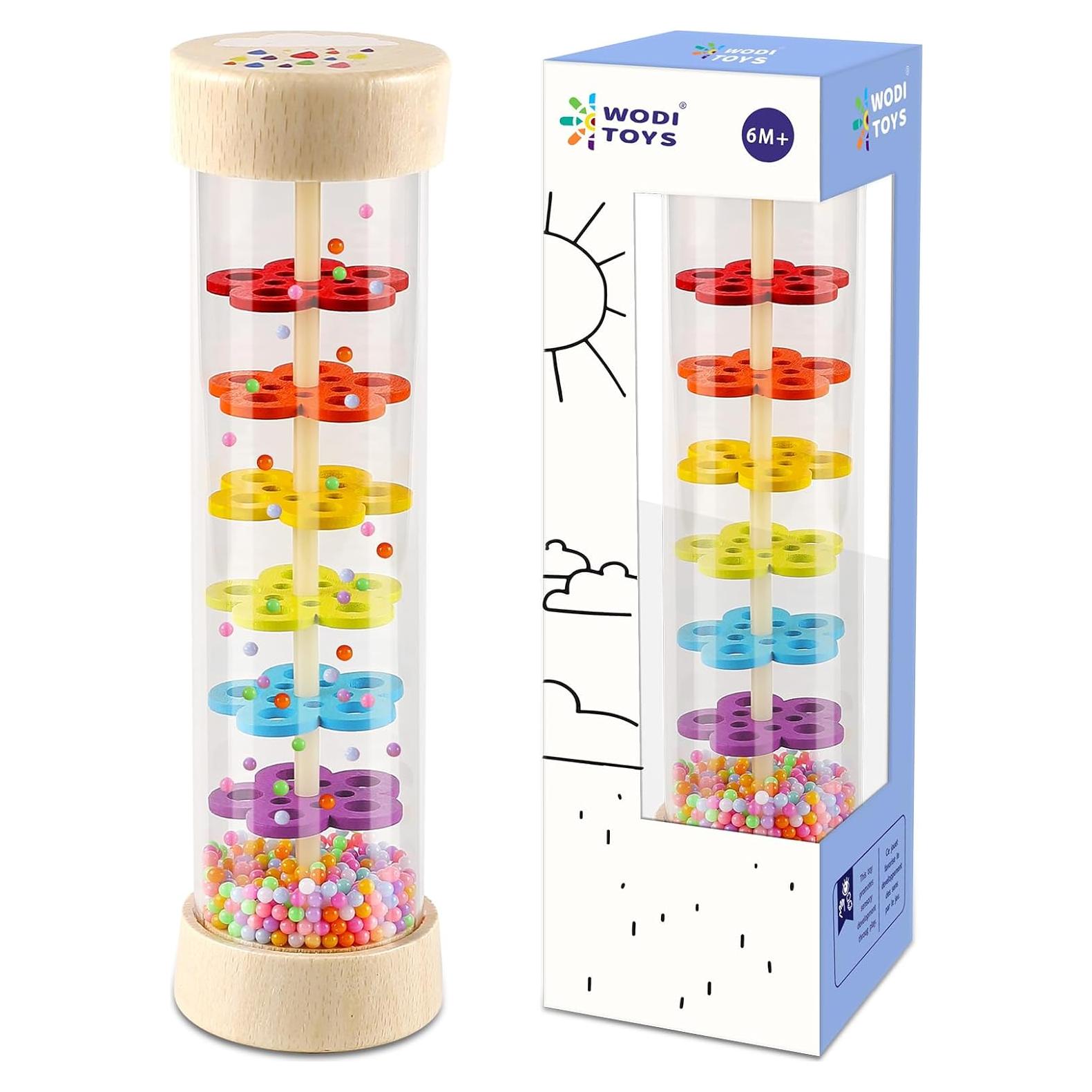 Palo de Lluvia LOOIKOOS 20.73 cm Juguete Montessori Bebés 6-12 meses