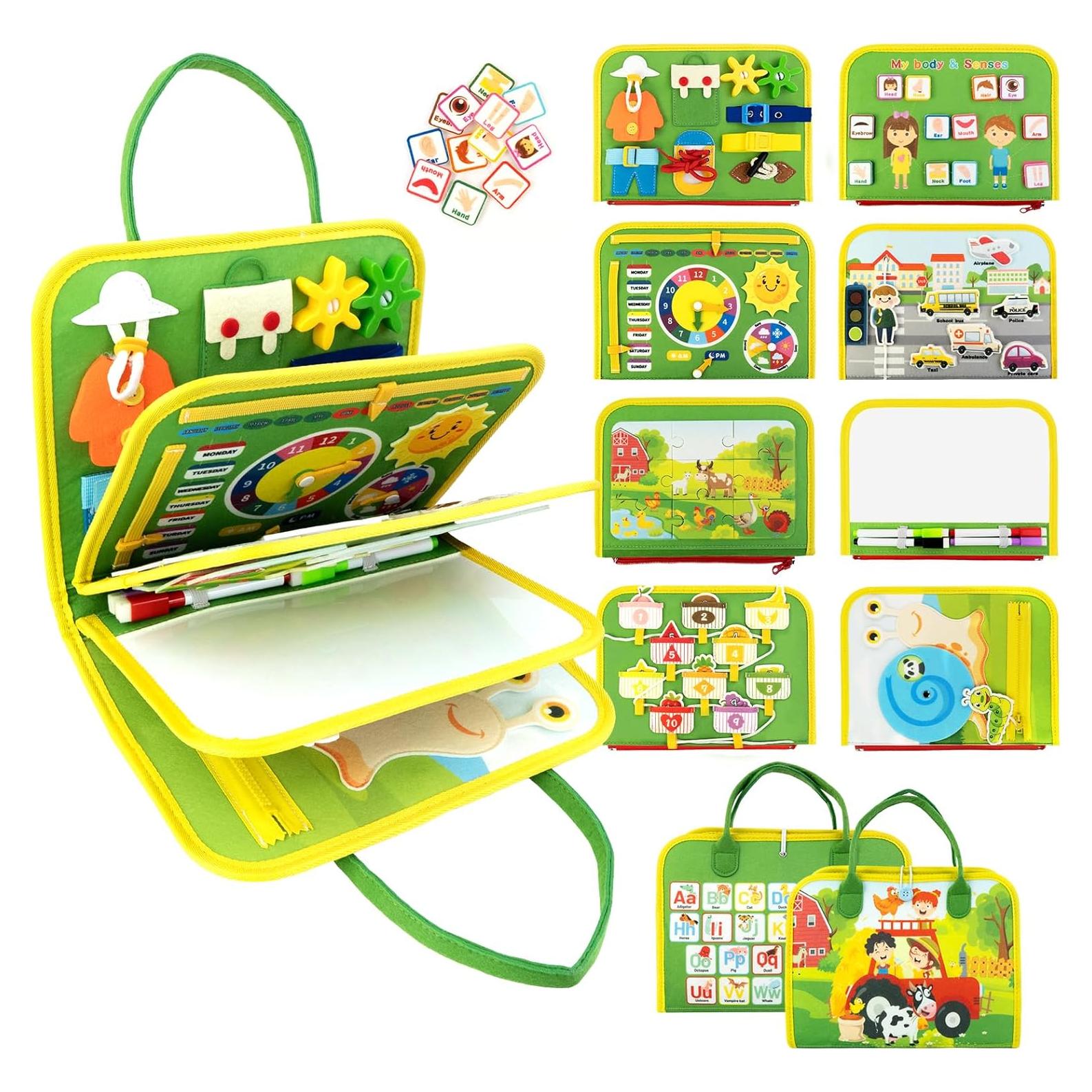 Tablero Ocupado Montessori Letoya 21x28 cm para Niños 1-3 Años