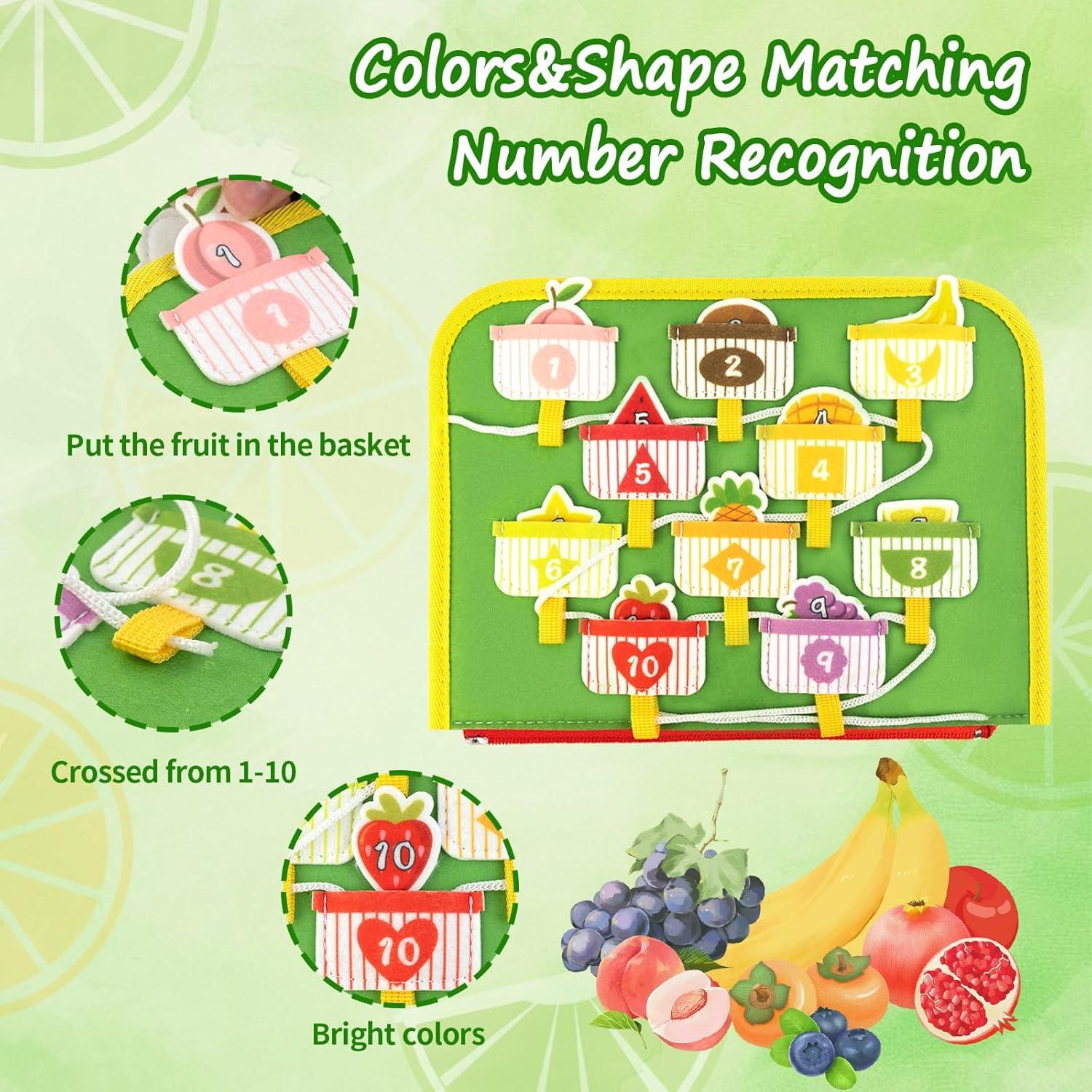 Tablero Ocupado Montessori Letoya 21x28 cm para Niños 1-3 Años