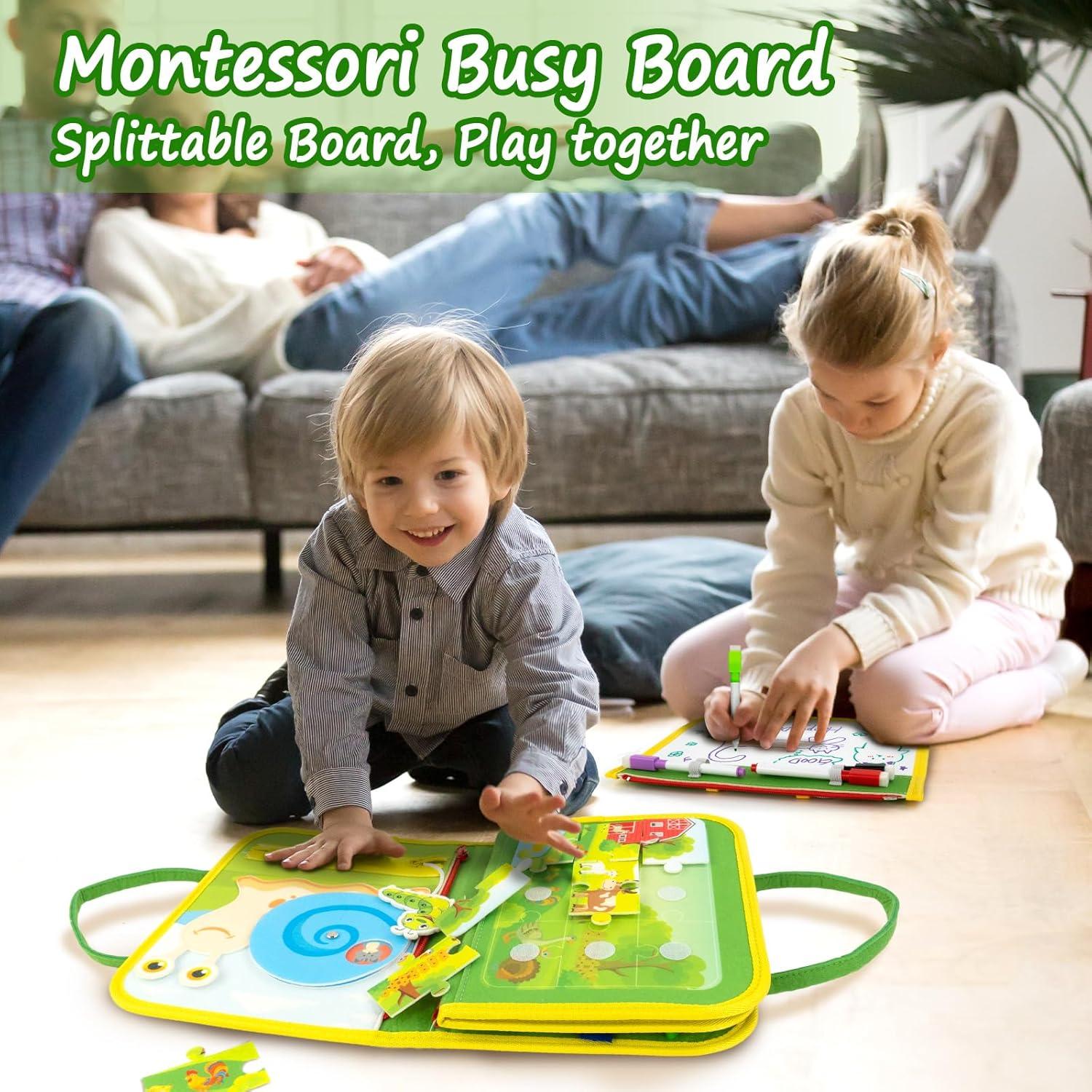 Tablero Ocupado Montessori Letoya 21x28 cm para Niños 1-3 Años
