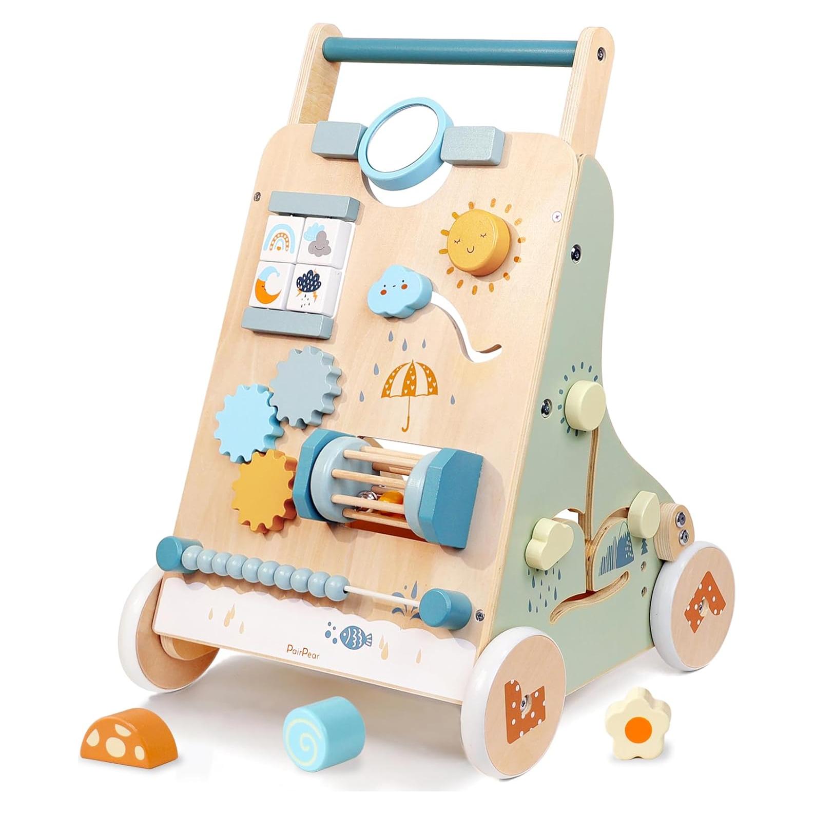 Andador de Madera PairPear con Centro de Actividades 34.3x33x55.9cm