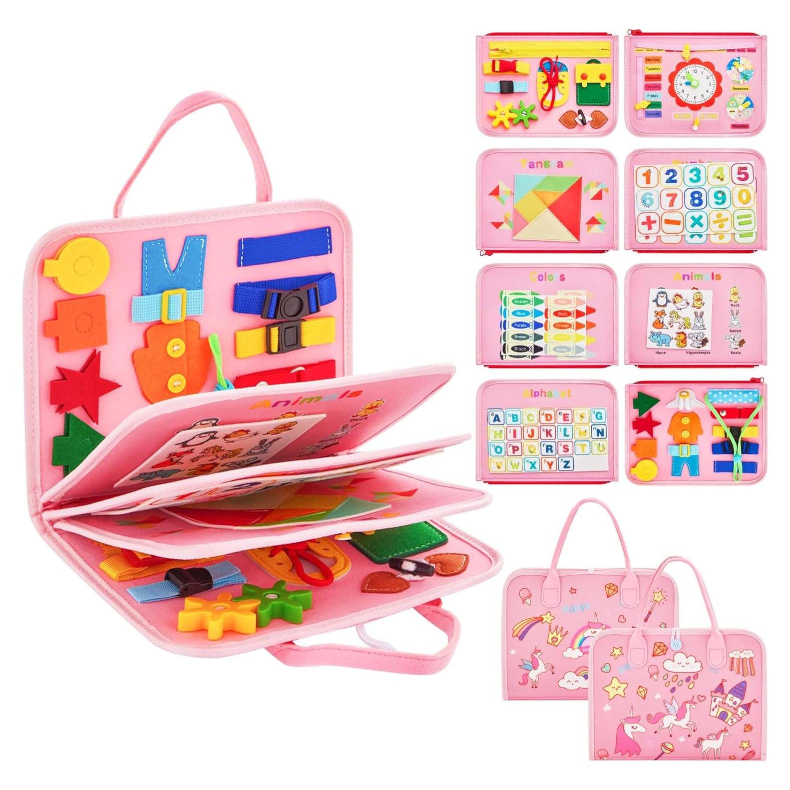 Tablero Ocupado Montessori Yeeeasy Rosa 8 Páginas 0.53 kg