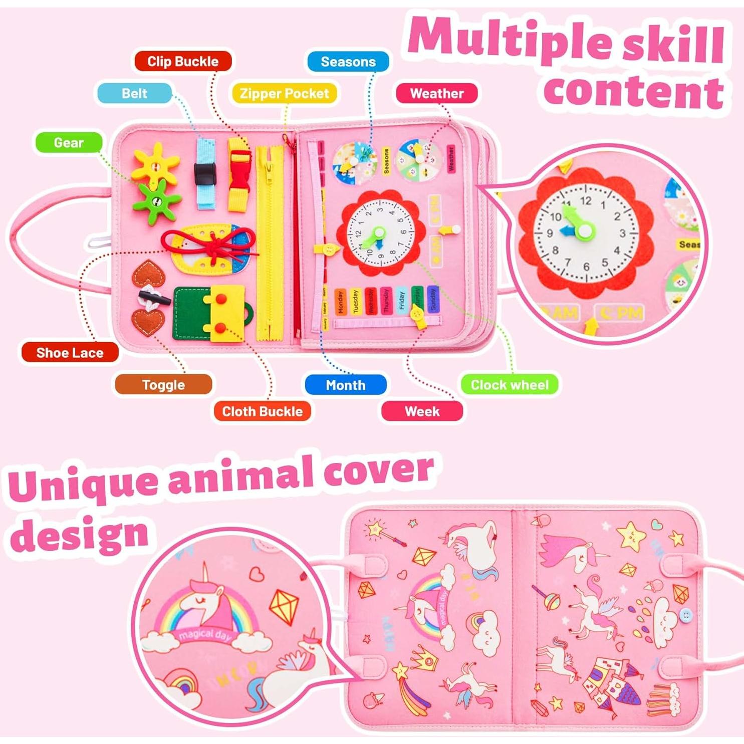 Tablero Ocupado Montessori Yeeeasy Rosa 8 Páginas 0.53 kg