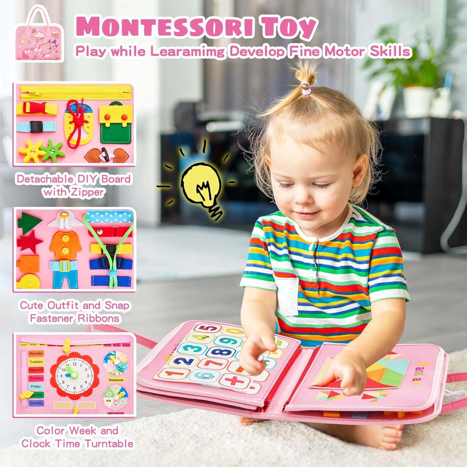 Tablero Ocupado Montessori Yeeeasy Rosa 8 Páginas 0.53 kg
