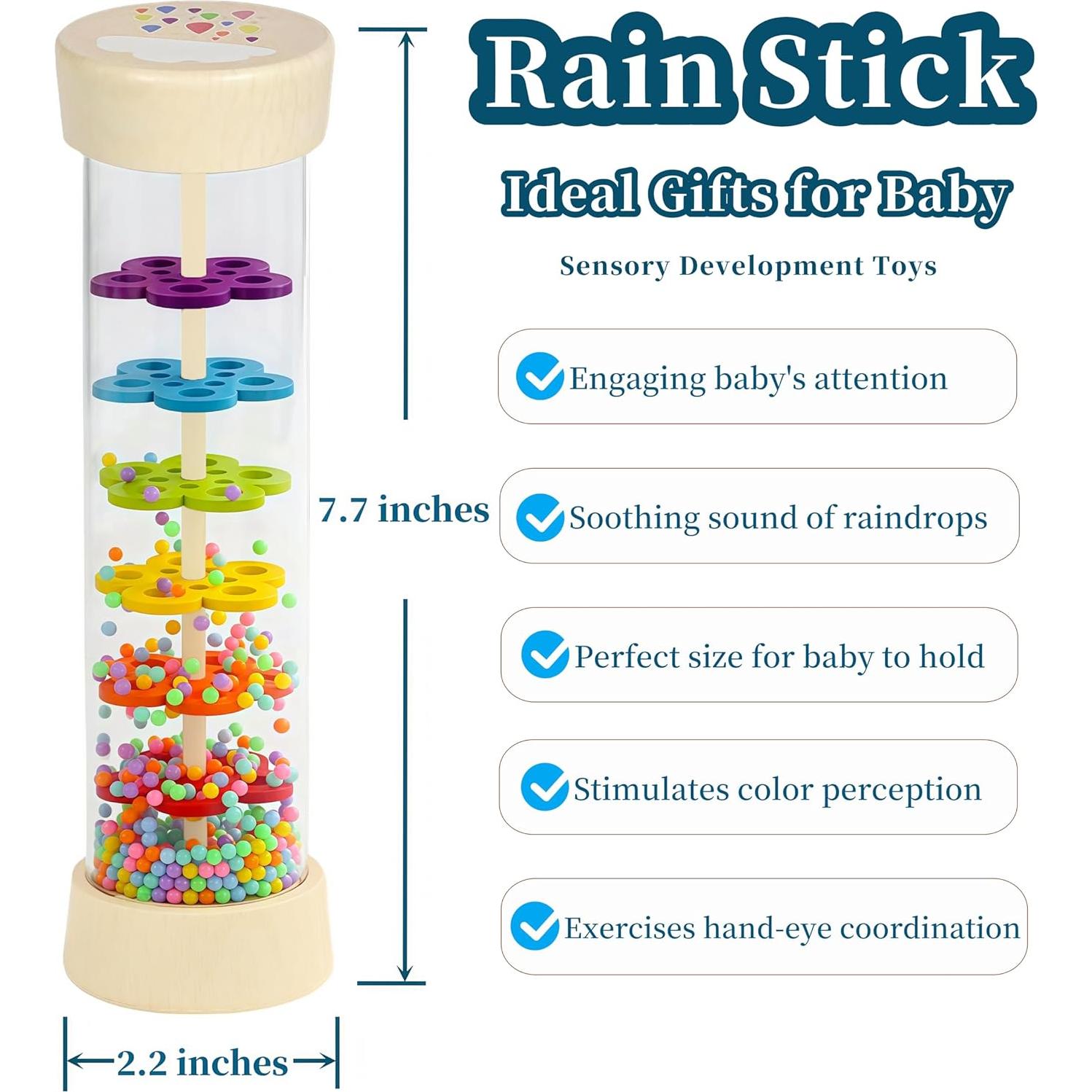 Bastón de Lluvia de Madera Montessori Yunhe 19.56 cm