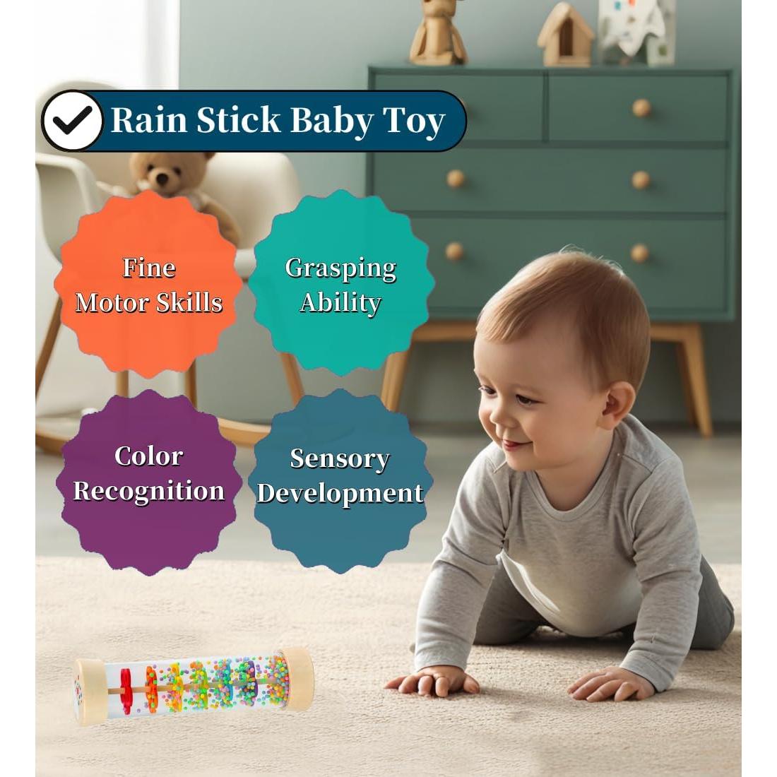 Bastón de Lluvia de Madera Montessori Yunhe 19.56 cm