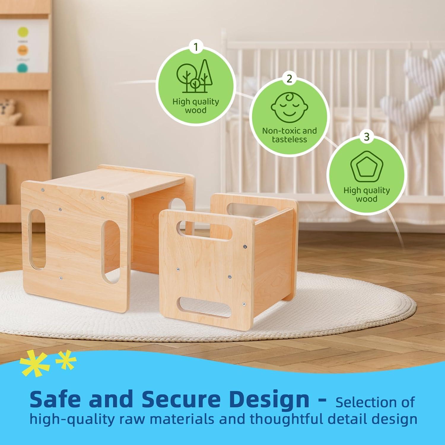 Conjunto de Mesa y Silla Montessori TOOKYTOY para Niños 1-3 Años