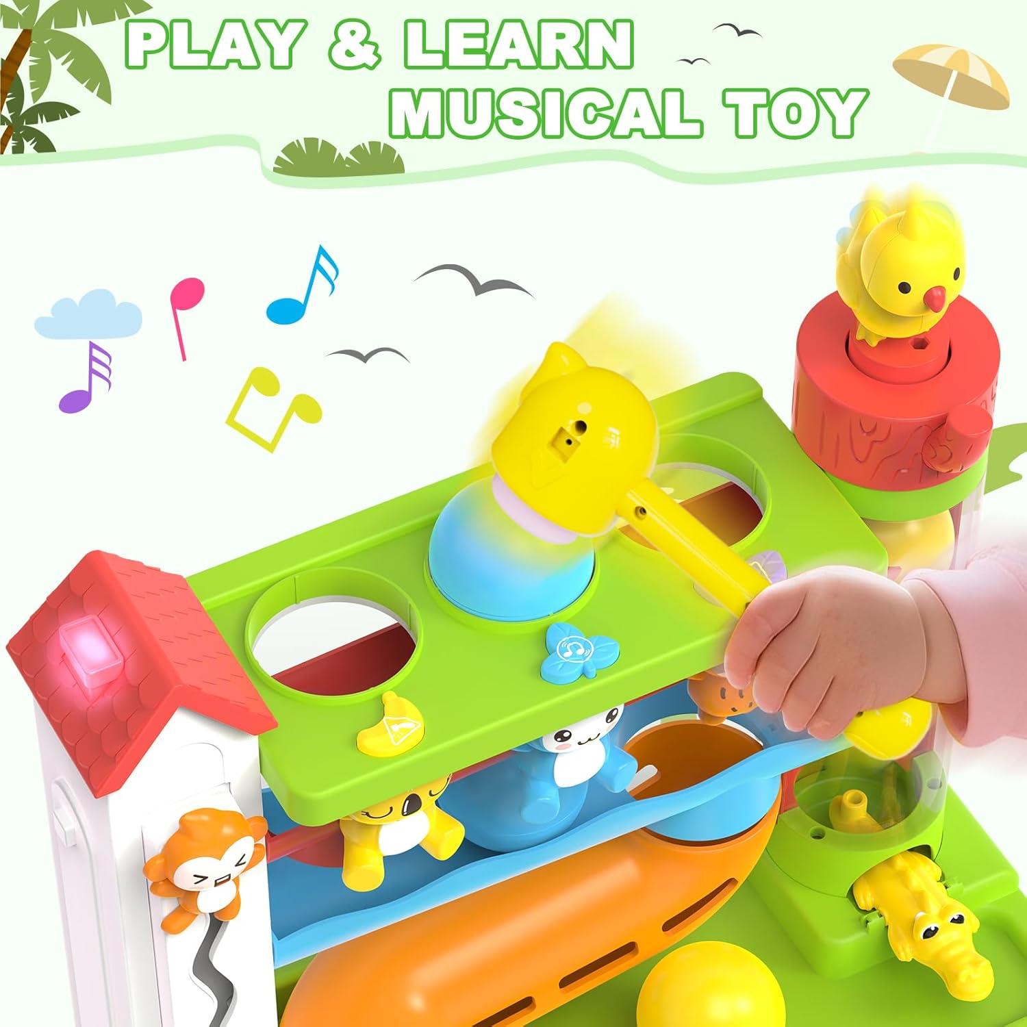 Juguete Musical Interactivo Verde para Bebés 1-2 Años