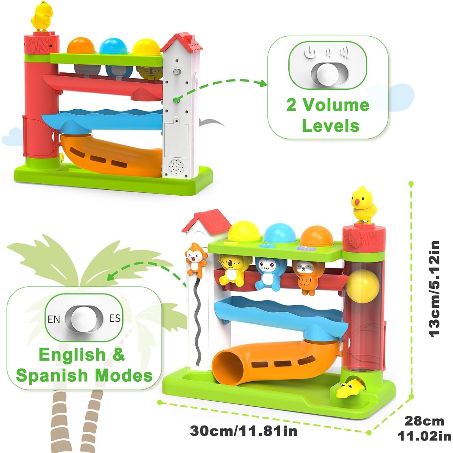 Juguete Musical Interactivo Verde para Bebés 1-2 Años