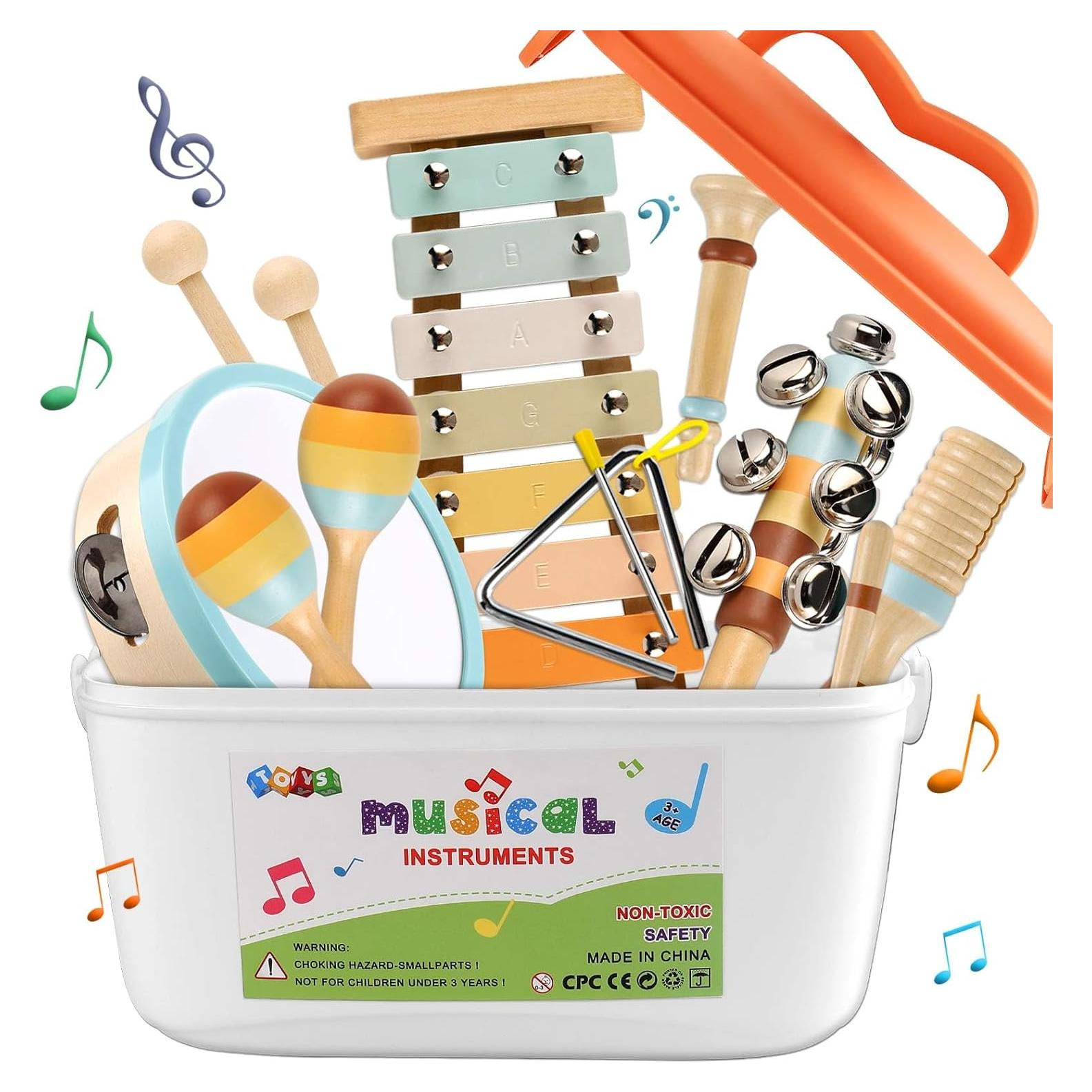 Set de Instrumentos Musicales LOOIKOOS para Niños 1-3 Años