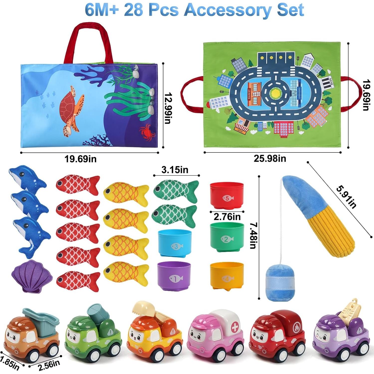 Juguetes Montessori de Pesca y Camión GMPAJHL 12 en 1 para Niños