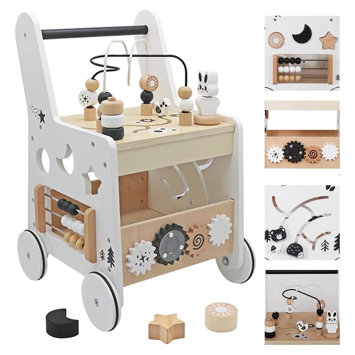 Andador de Madera Touch Us 5 en 1 Cubos de Actividad Montessori