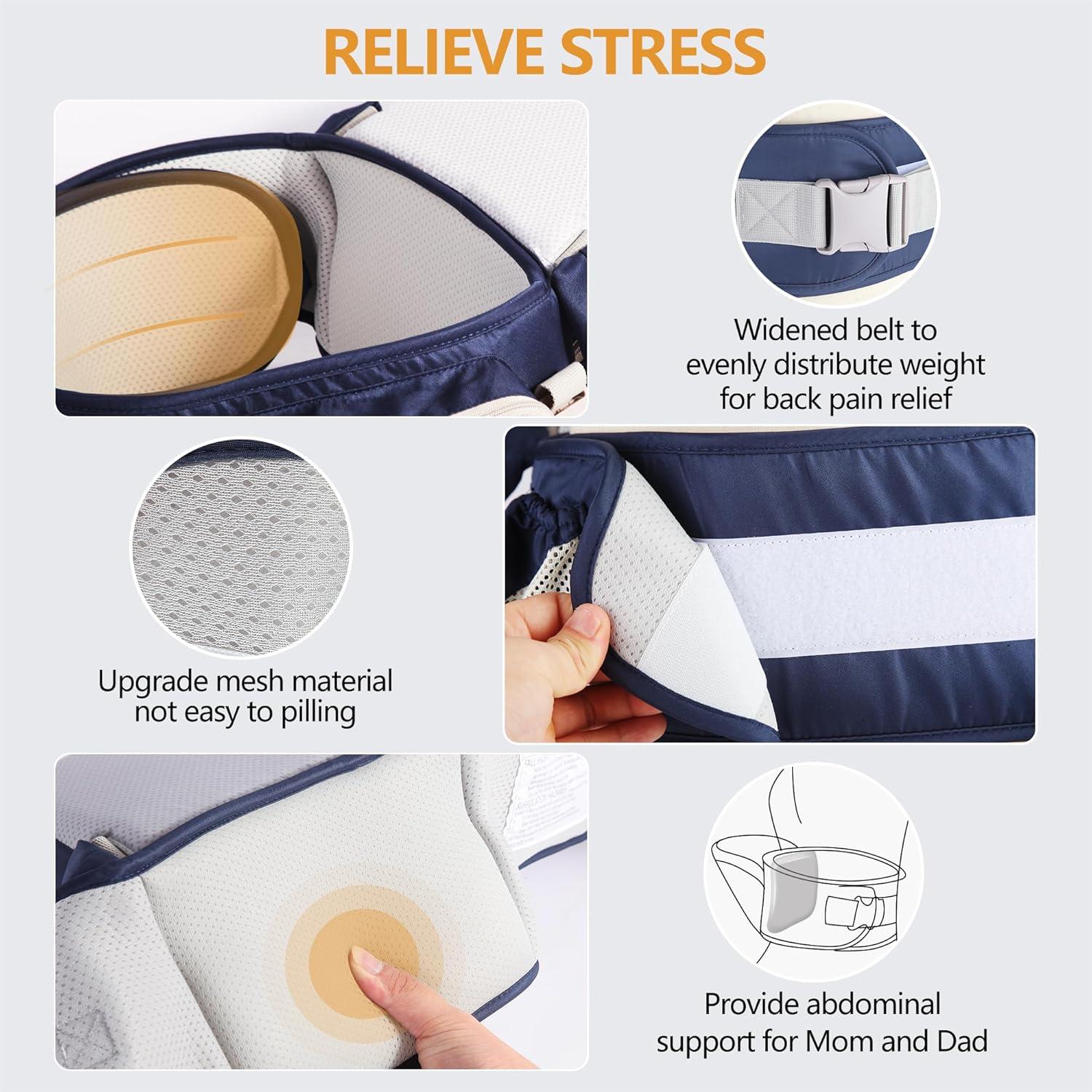 Portabebés Ergonómico Gris-2 para Bebés hasta 17.24 kg