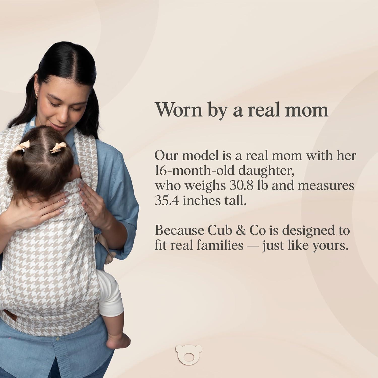 Portabebés Ergonómico Cub & Co Houndstooth 4 en 1 Ajustable