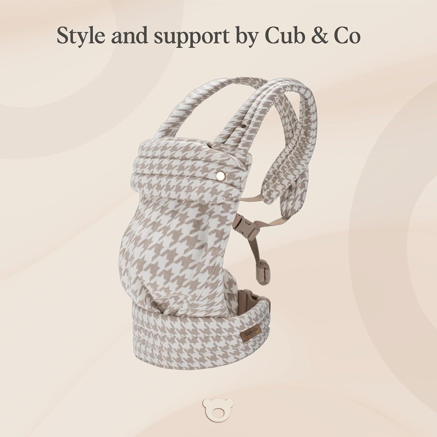 Portabebés Ergonómico Cub & Co Houndstooth 4 en 1 Ajustable